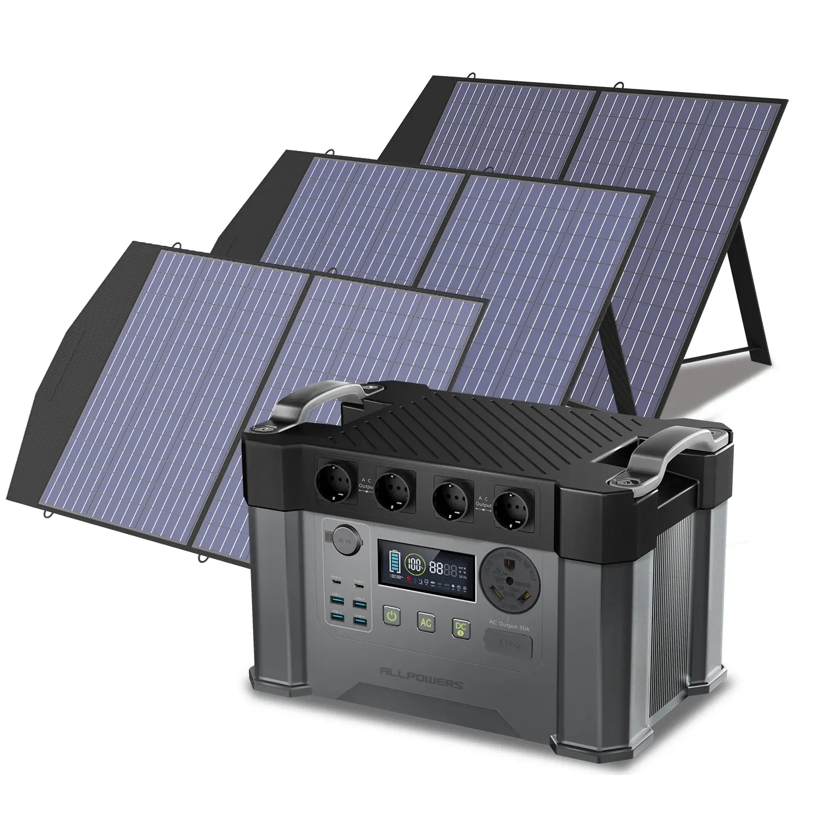 ALLPOWERS Solar Generator Kit 2400W (S2000 Pro + SP027 100W Solar Panel)