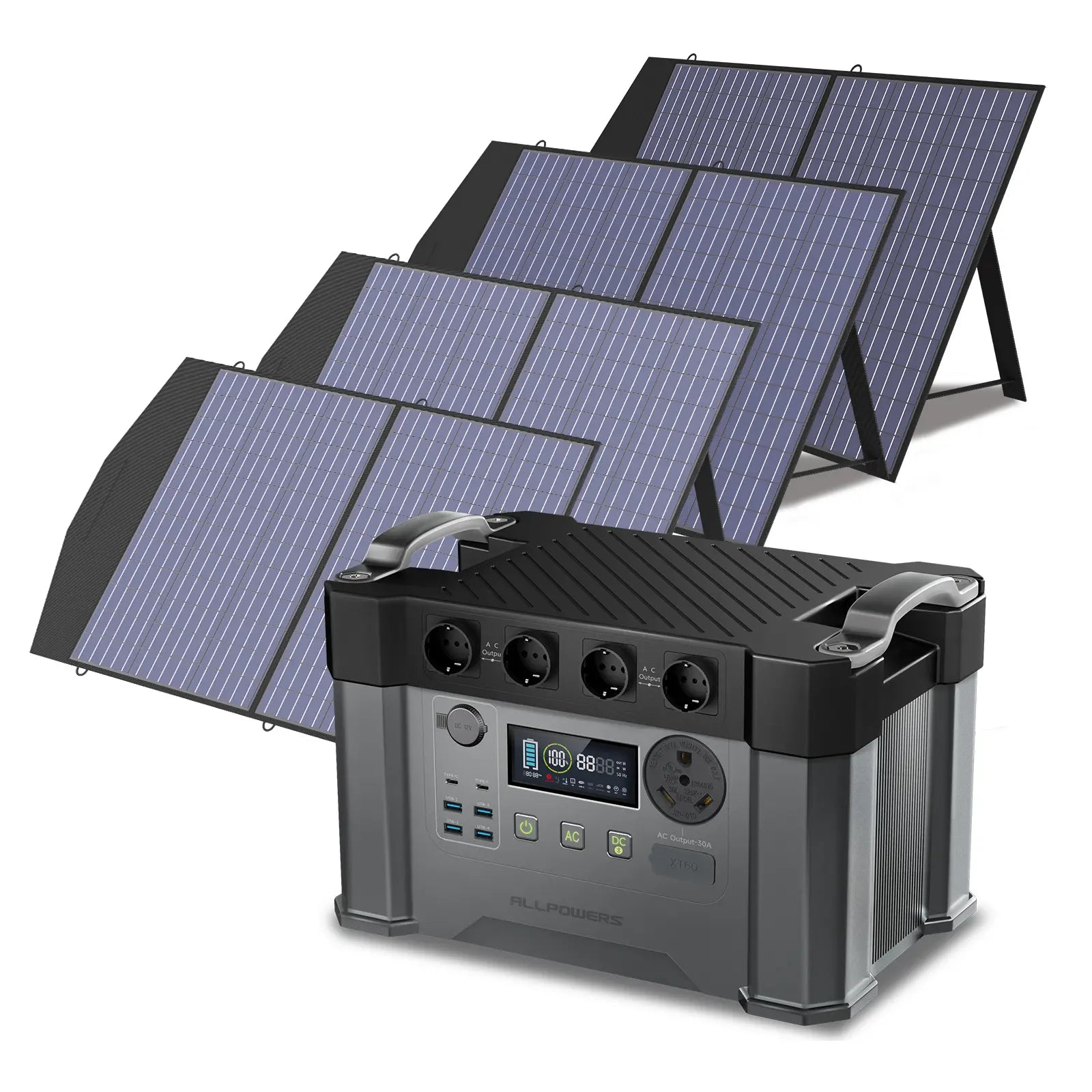 ALLPOWERS Solar Generator Kit 2400W (S2000 Pro + SP027 100W Solar Panel)