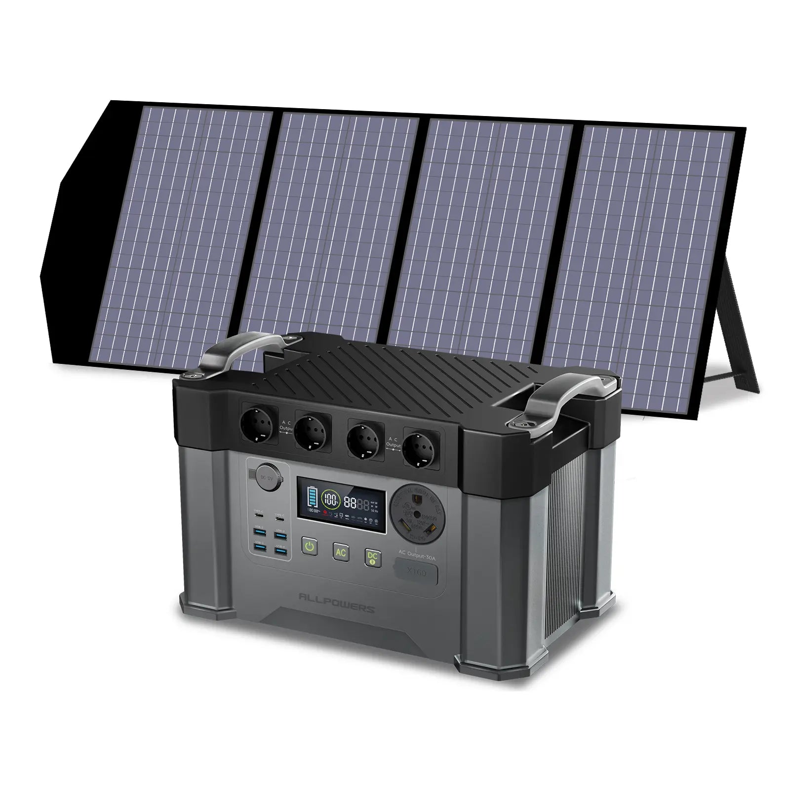 ALLPOWERS Solar Generator Kit 2400W (S2000 Pro + SP029 140W Solar Panel)