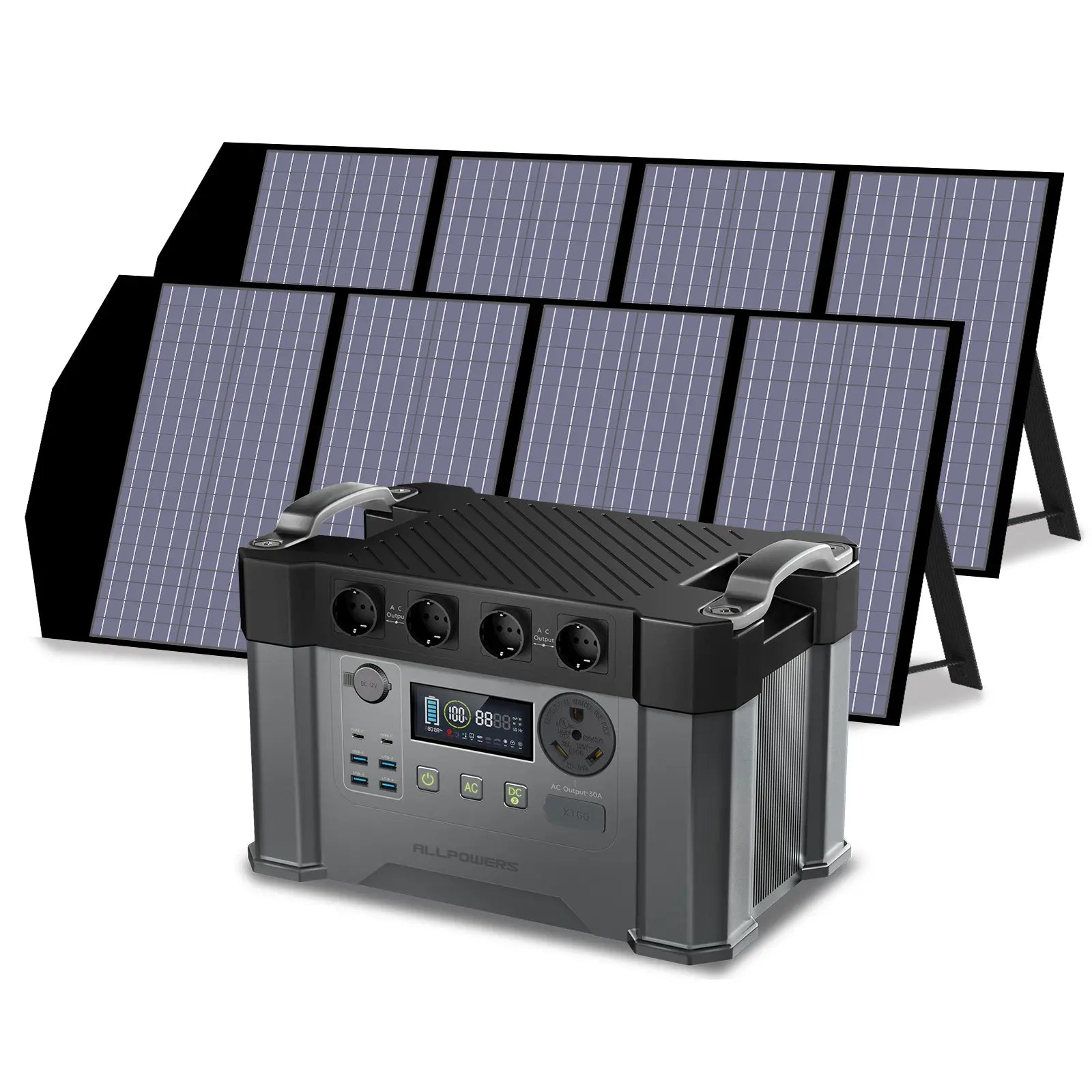 ALLPOWERS Solar Generator Kit 2400W (S2000 Pro + SP029 140W Solar Panel)