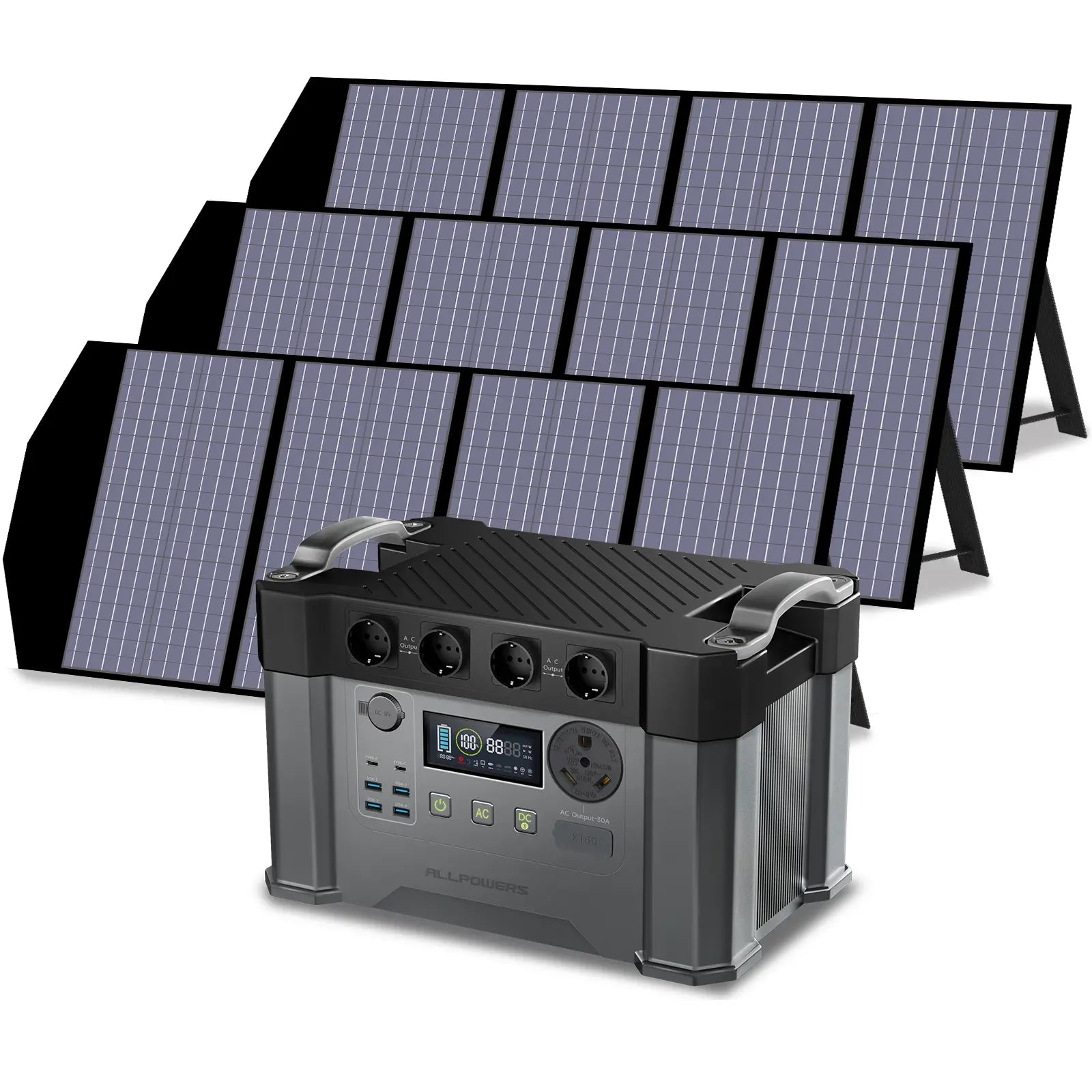 ALLPOWERS Solar Generator Kit 2400W (S2000 Pro + SP029 140W Solar Panel)