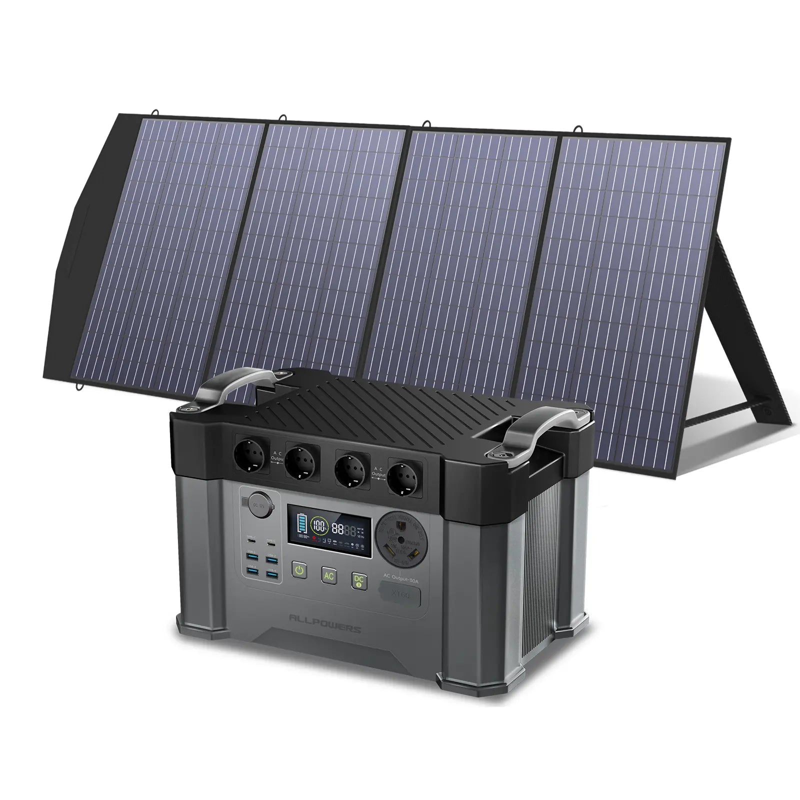 ALLPOWERS Solar Generator Kit 2400W (S2000 Pro + SP033 200W Solar Panel)