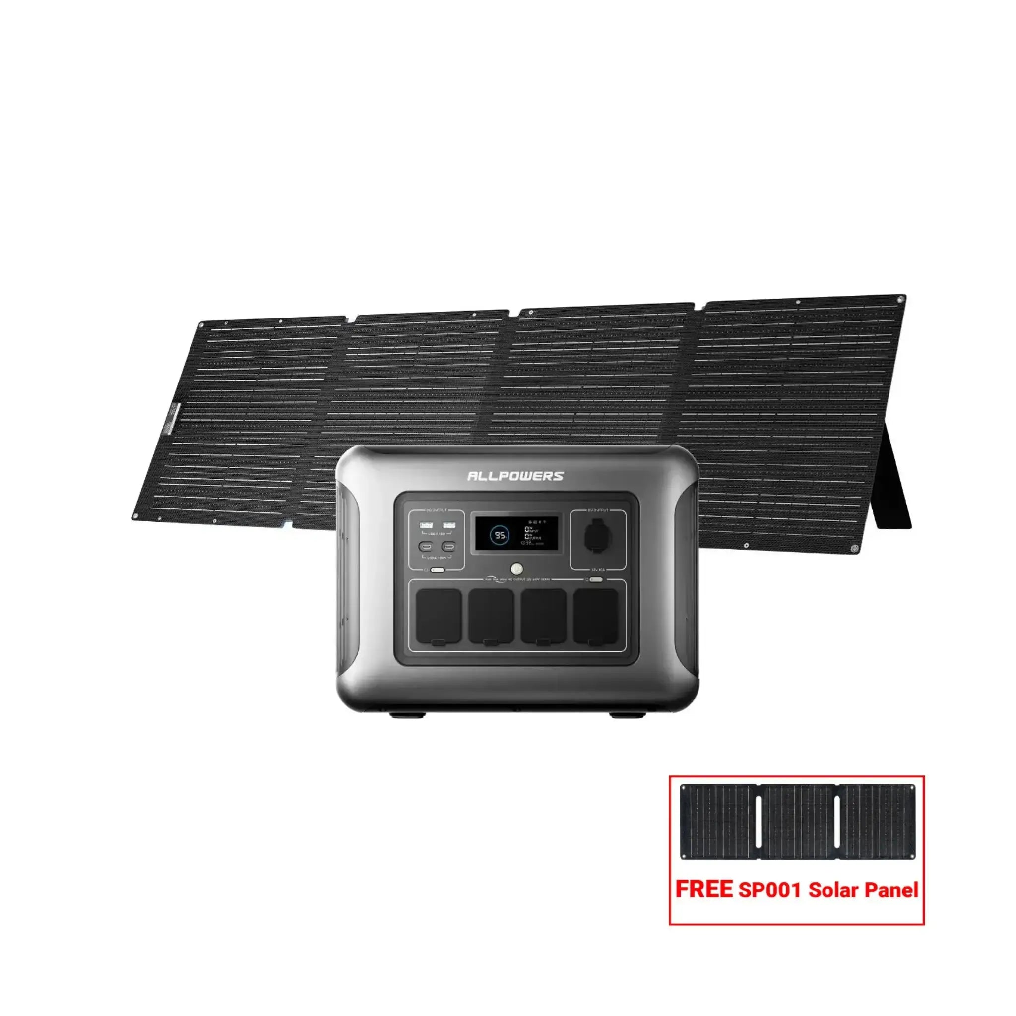 ALLPOWER Solar Generator Kit 1600W (R1500 LITE+SOLAX SE200 200W Solar Panel) ALLPOWERS