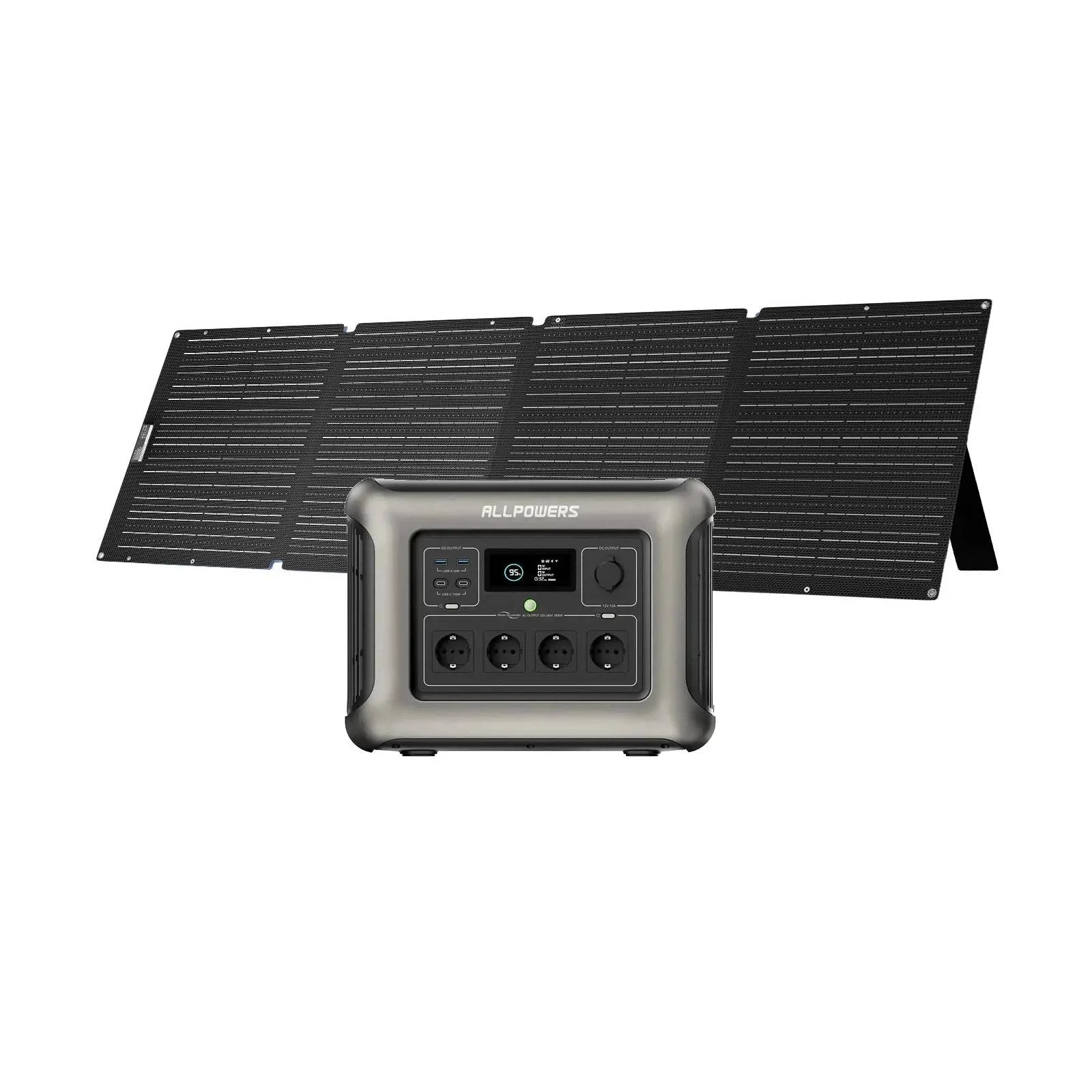 ALLPOWER Solar Generator Kit 1800W (R1500 + SE200 200W Solar Panel) ALLPOWERS