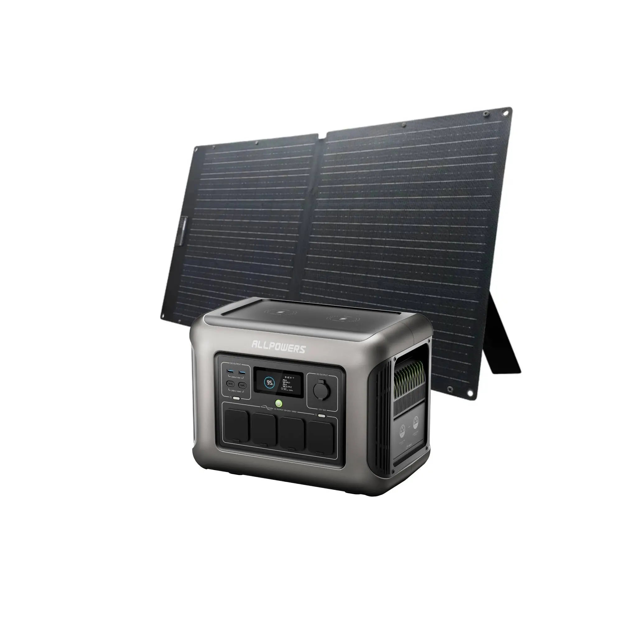 ALLPOWER Solar Generator Kit 1800W (R1500 + SOLAX SE100 100W Solar Panel) ALLPOWERS
