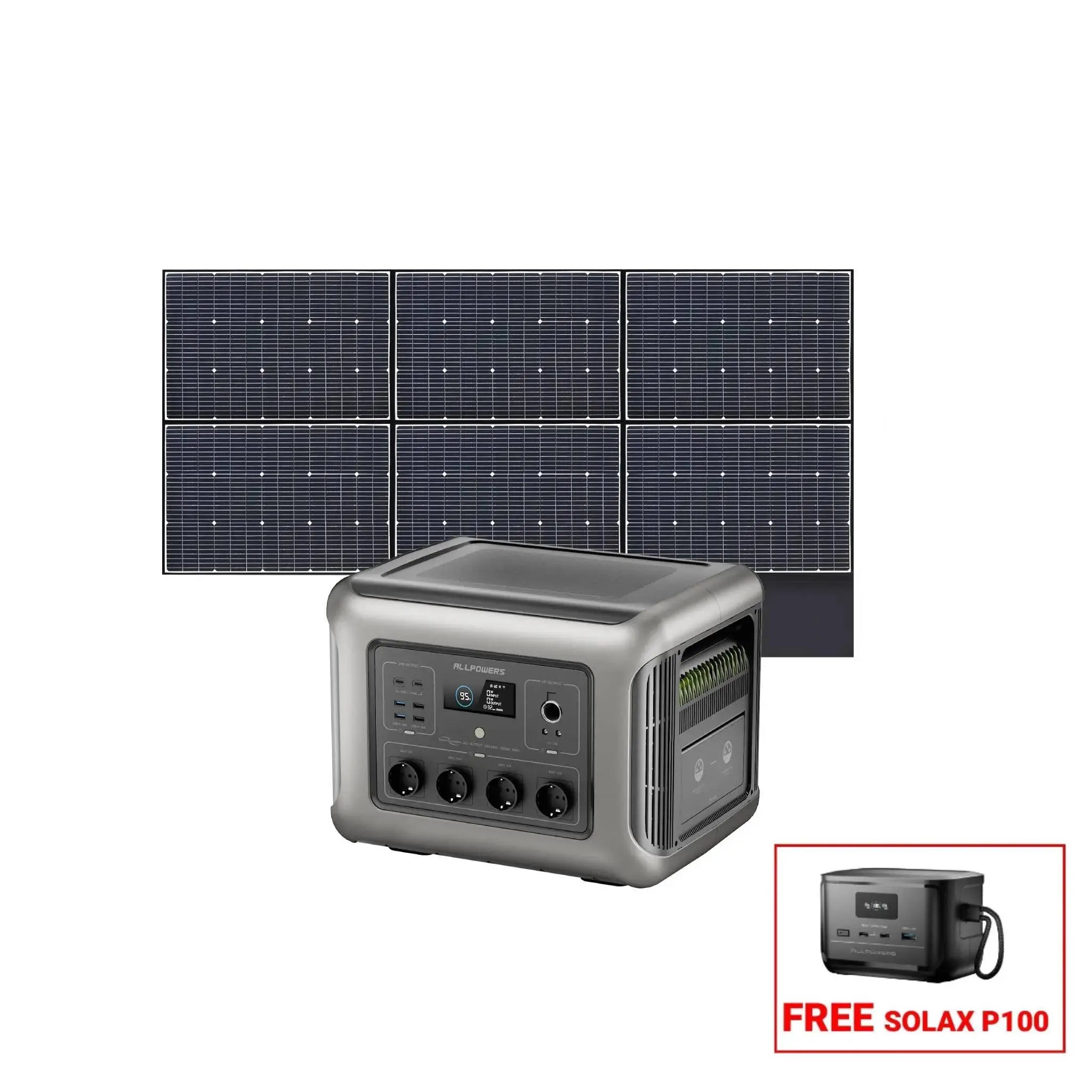 ALLPOWERS R2500 Portable Power Station 2500W 2016Wh LiFeP04 Battery ALLPOWERS
