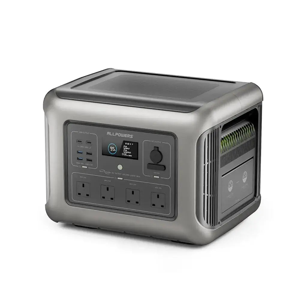 ALLPOWERS R2500 V2 Portable Power Station 2500W 1920Wh LiFeP04 Battery | UK Plug ALLPOWERS
