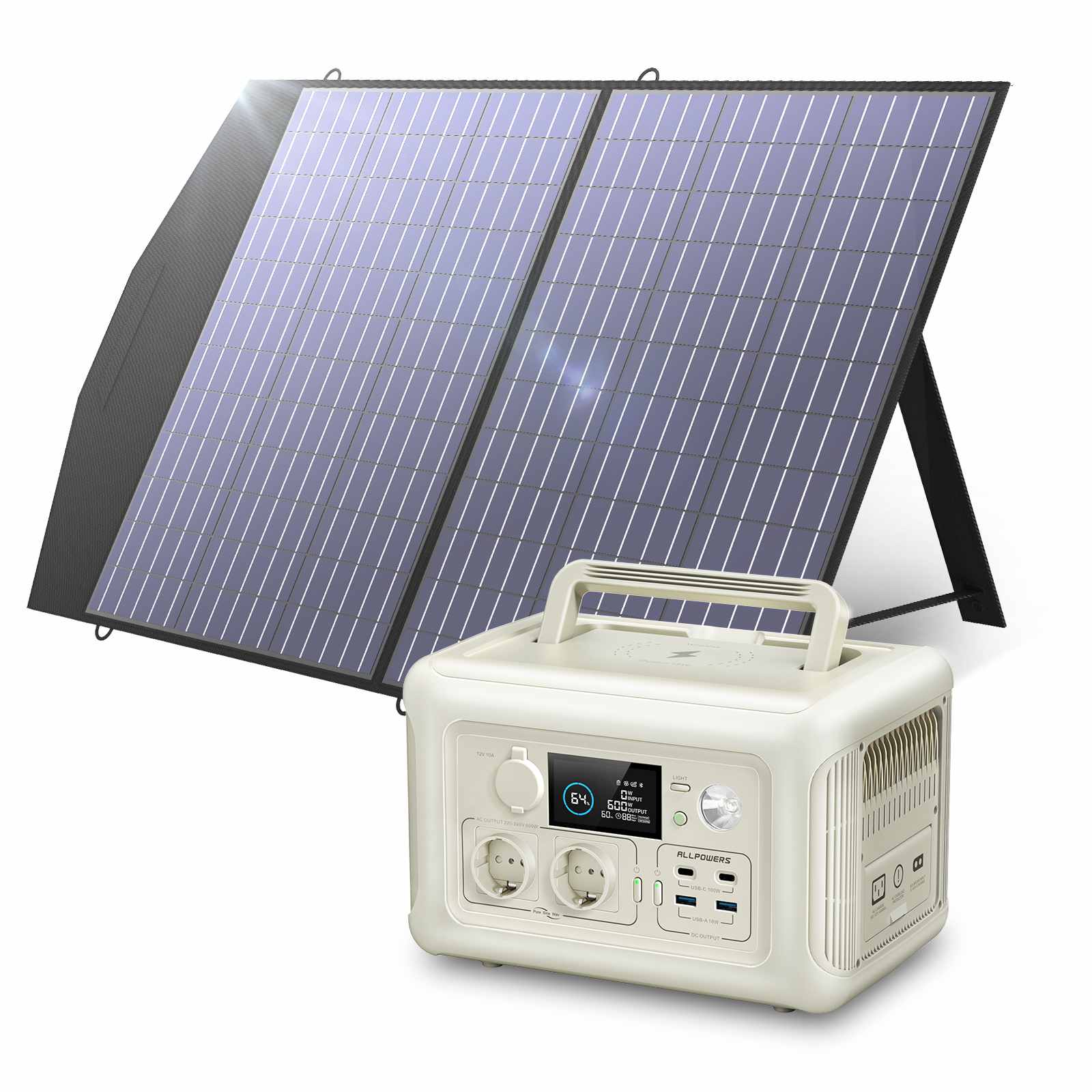 ALLPOWERS R600 Portable Power Station 600W 299Wh LiFeP04 Battery ALLPOWERS
