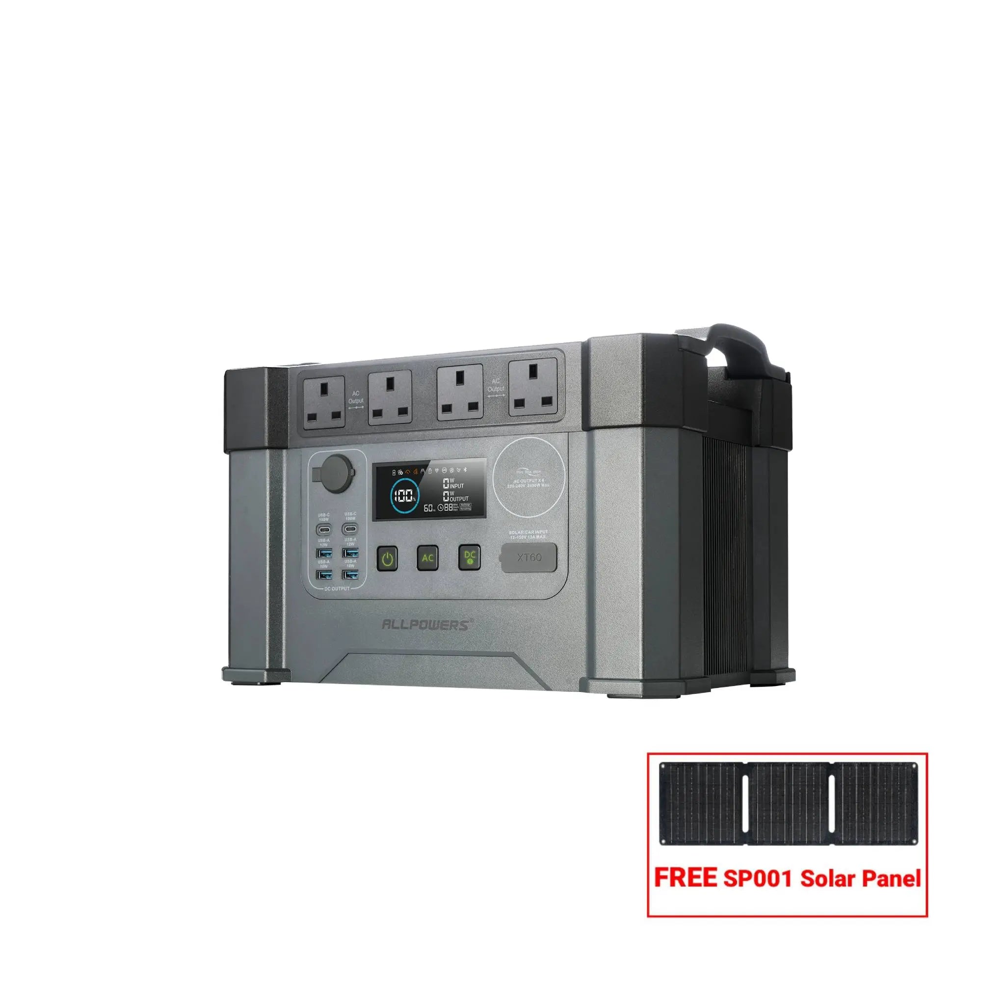 ALLPOWERS S2000 Pro Portable Power Station 2400W 1451Wh | UK Plug ALLPOWERS