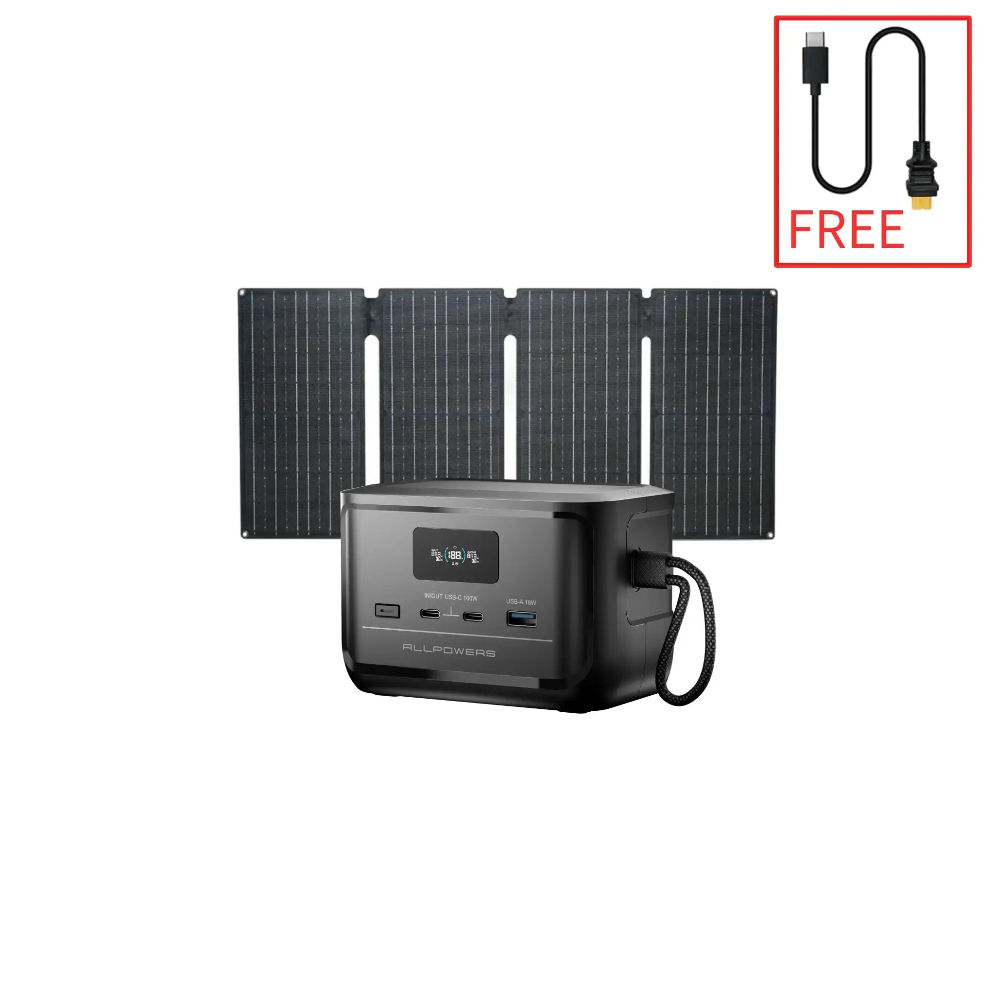 ALLPOWERS SOLAX P100 DC Portable Power Station | 128W 99.2Wh ALLPOWERS