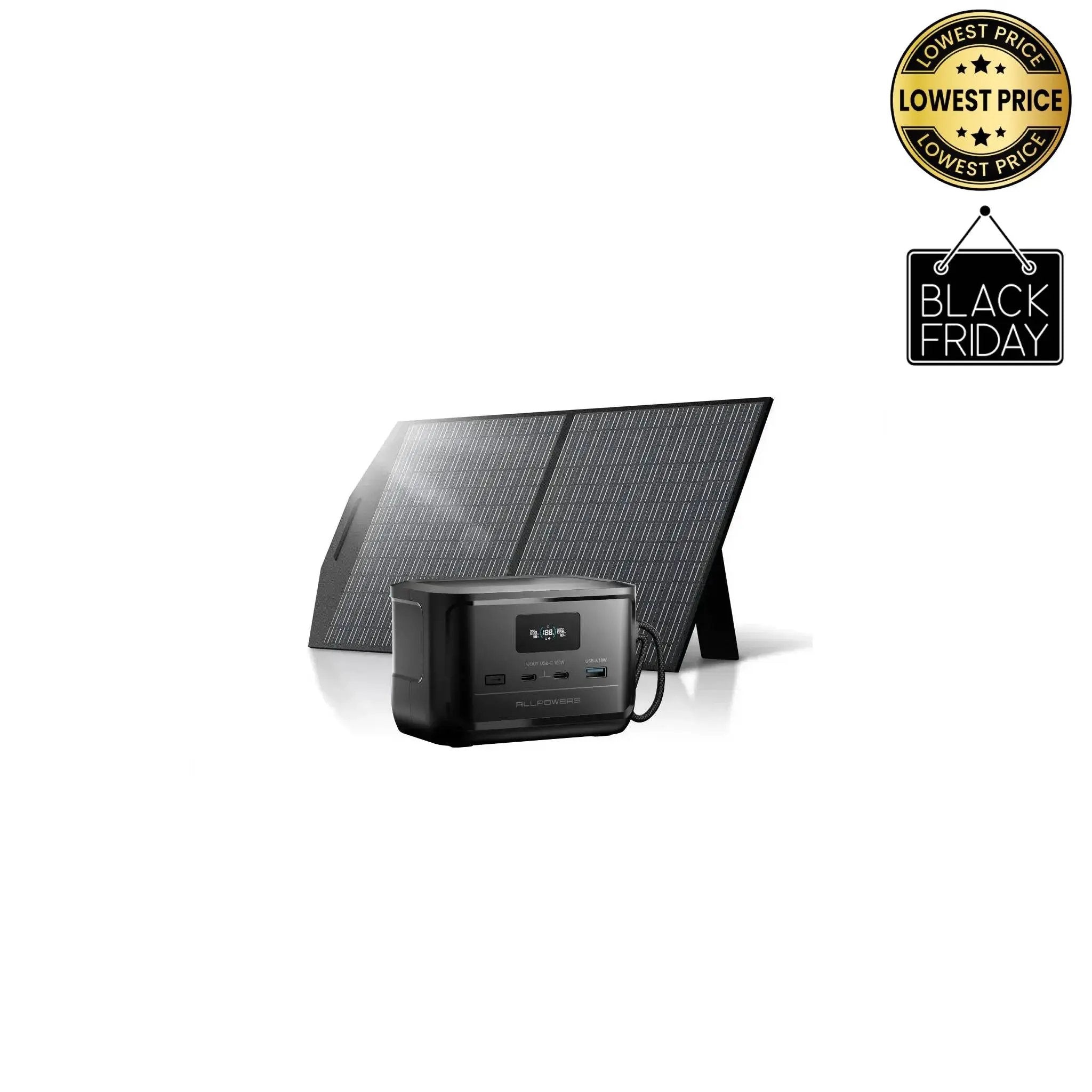 ALLPOWERS SOLAX P100 DC Solar Generator + SP027 100W Solar Panel ALLPOWERS