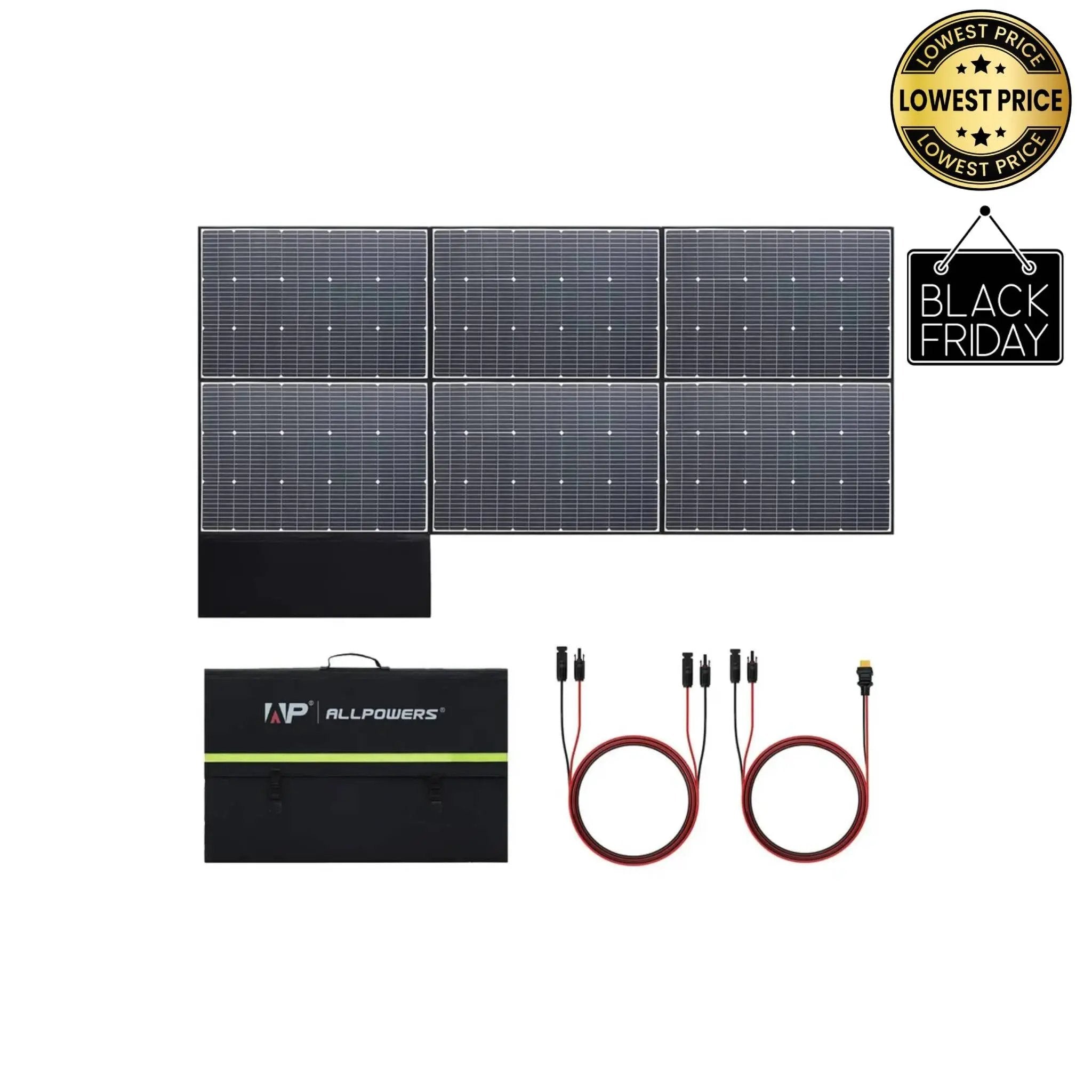 ALLPOWERS SP039 600W Monocrystalline Portable Solar Panel ALLPOWERS
