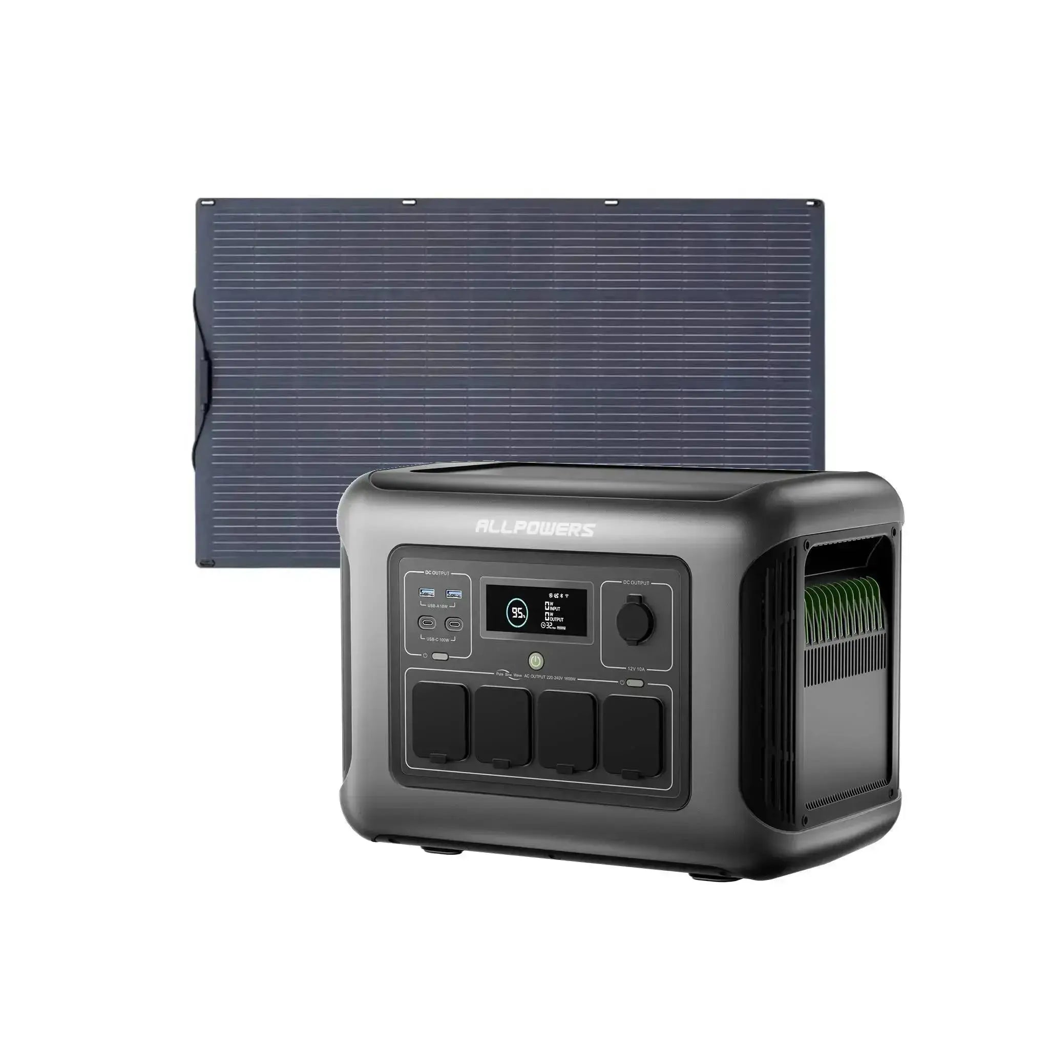 ALLPOWERS Solar Generator Kit 1600W (R1500 LITE + SF100 100W Flexible Solar Panel) - ALLPOWERS EU