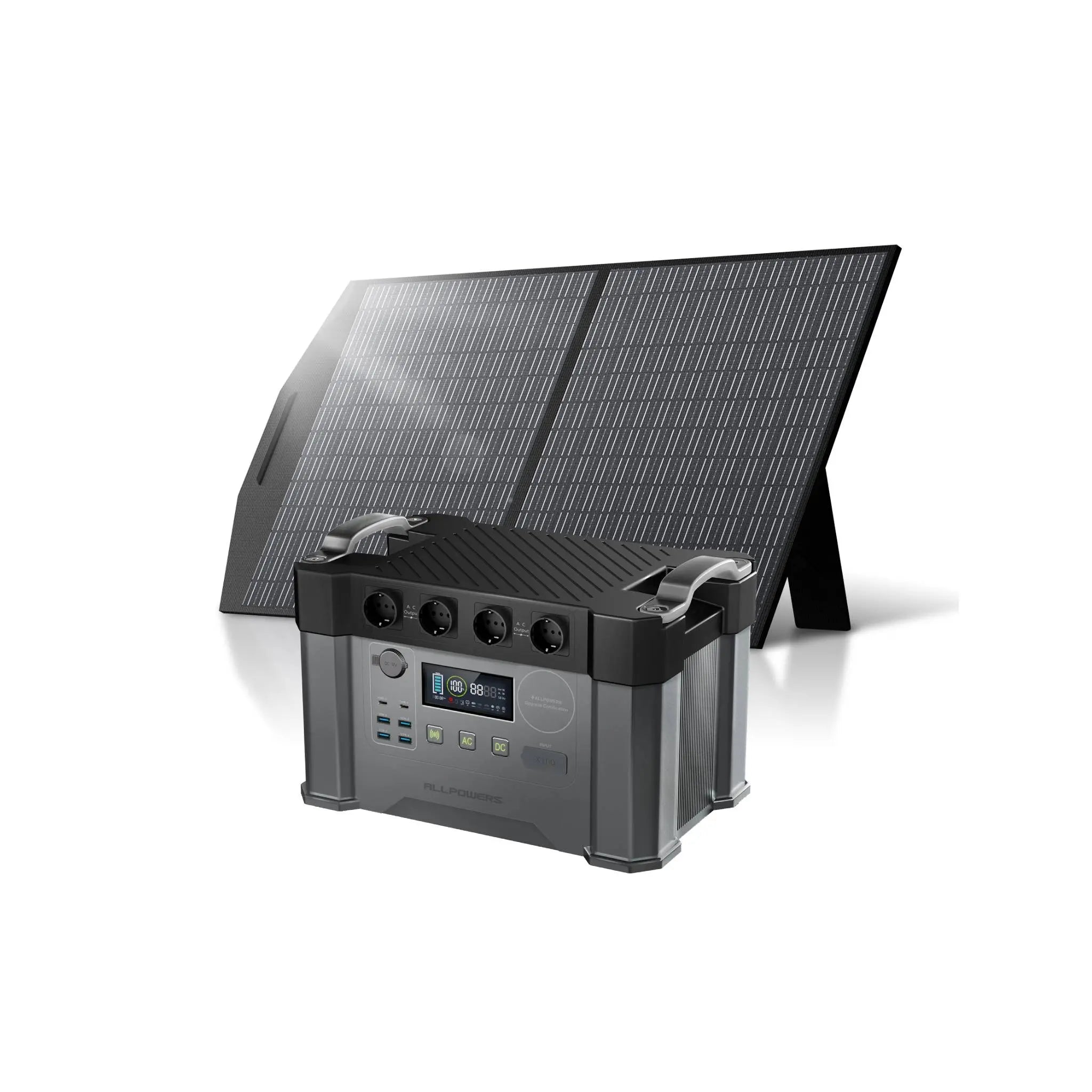 ALLPOWERS Solar Generator Kit 2400W (S2000 Pro + SP027 100W Solar Panel) ALLPOWERS
