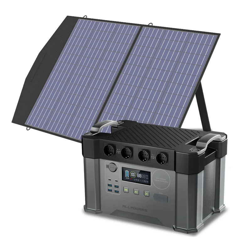 ALLPOWERS Solar Generator Kit 2400W (S2000 Pro + SP027 100W Solar Panel) ALLPOWERS
