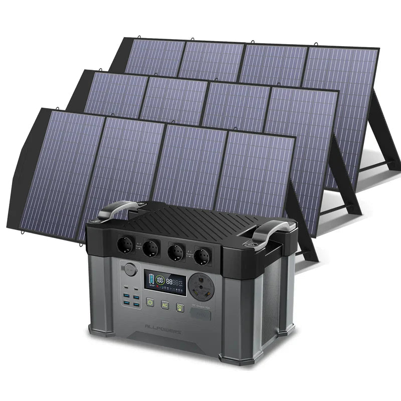 ALLPOWERS Solar Generator Kit 2400W (S2000 Pro + SP033 200W Solar Panel) ALLPOWERS
