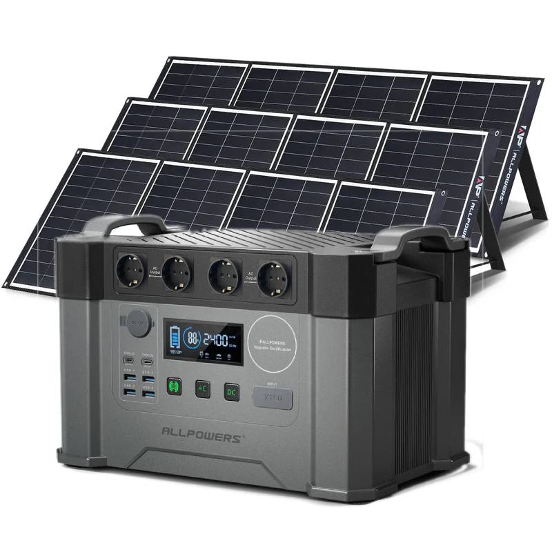 ALLPOWERS Solar Generator Kit 2400W (S2000 Pro + SP035 200W Solar Panel) ALLPOWERS