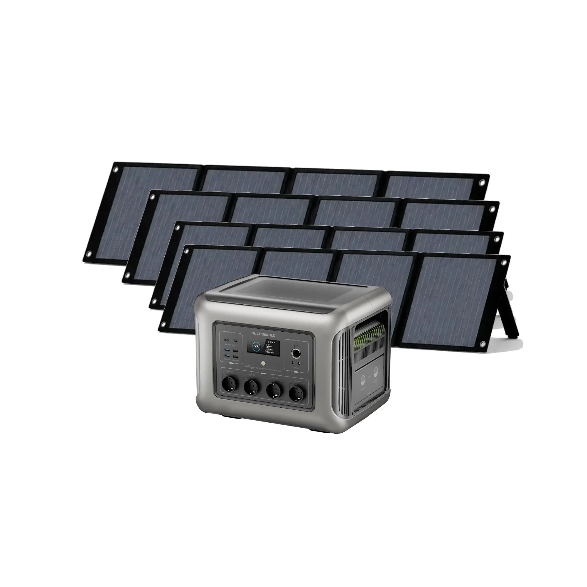 ALLPOWERS Solar Generator Kit 2500W (R2500 V2 + SP035 200W Solar Panel) ALLPOWERS