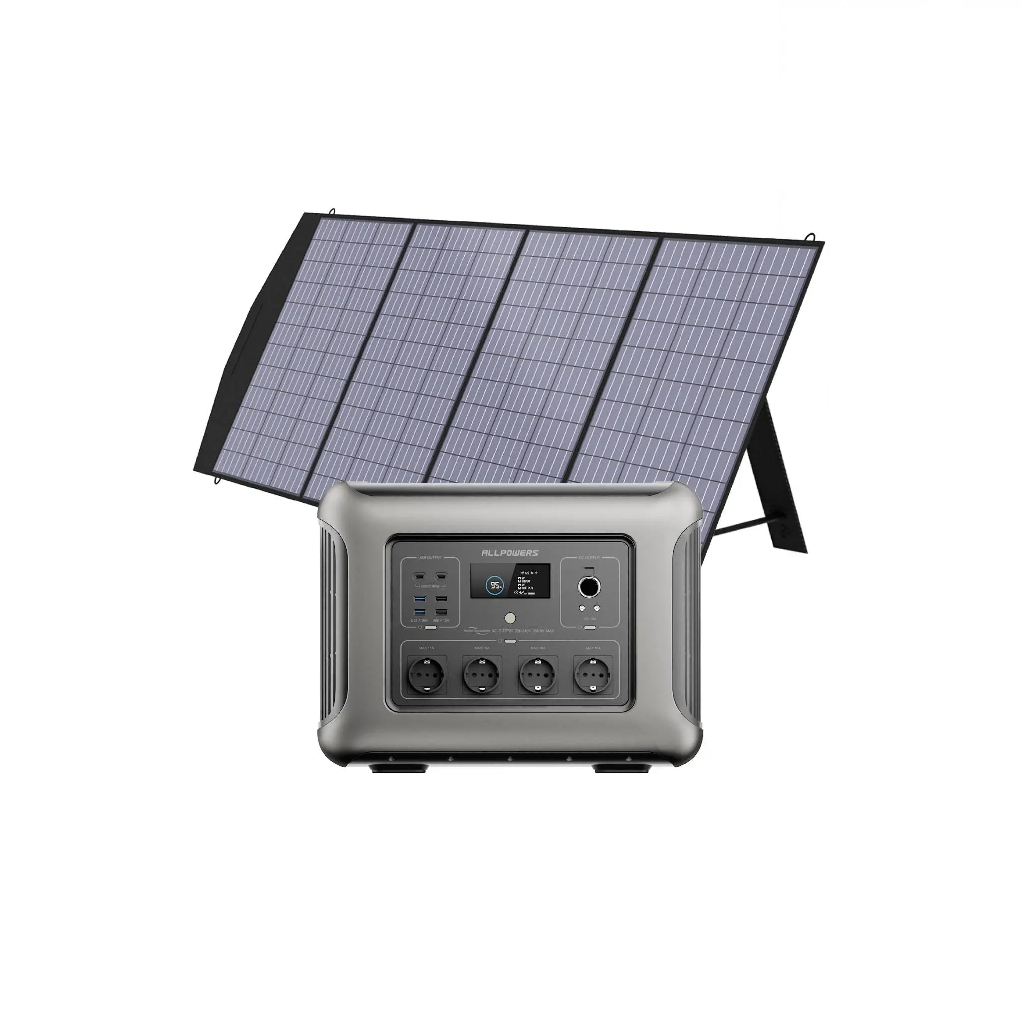 ALLPOWERS Solar Generator Kit 2500W (R2500 + SP033 200W Solar Panel) ALLPOWERS