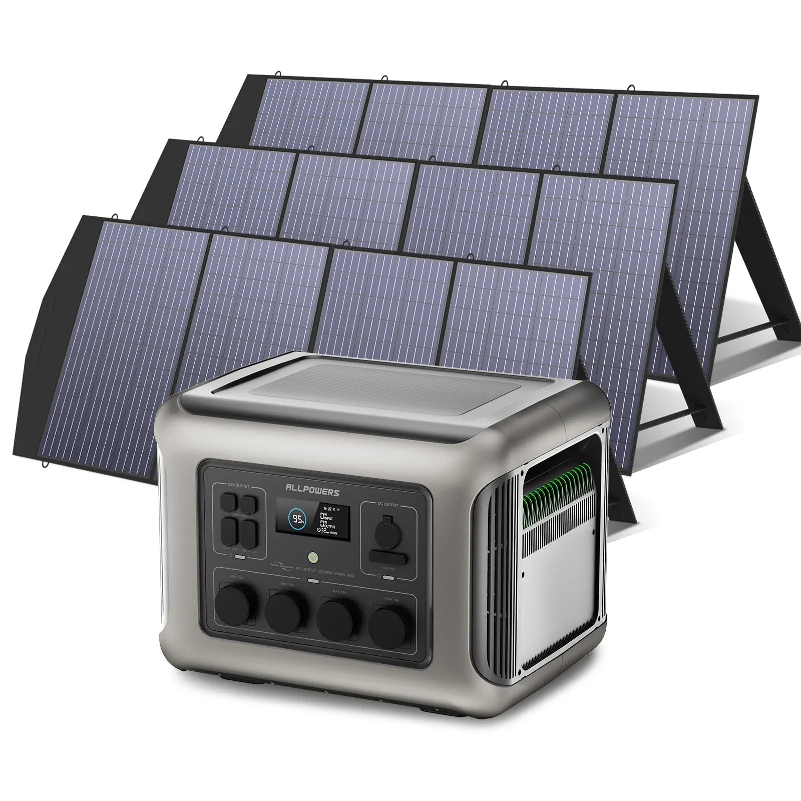 ALLPOWERS Solar Generator Kit 2500W (R2500 + SP033 200W Solar Panel) ALLPOWERS