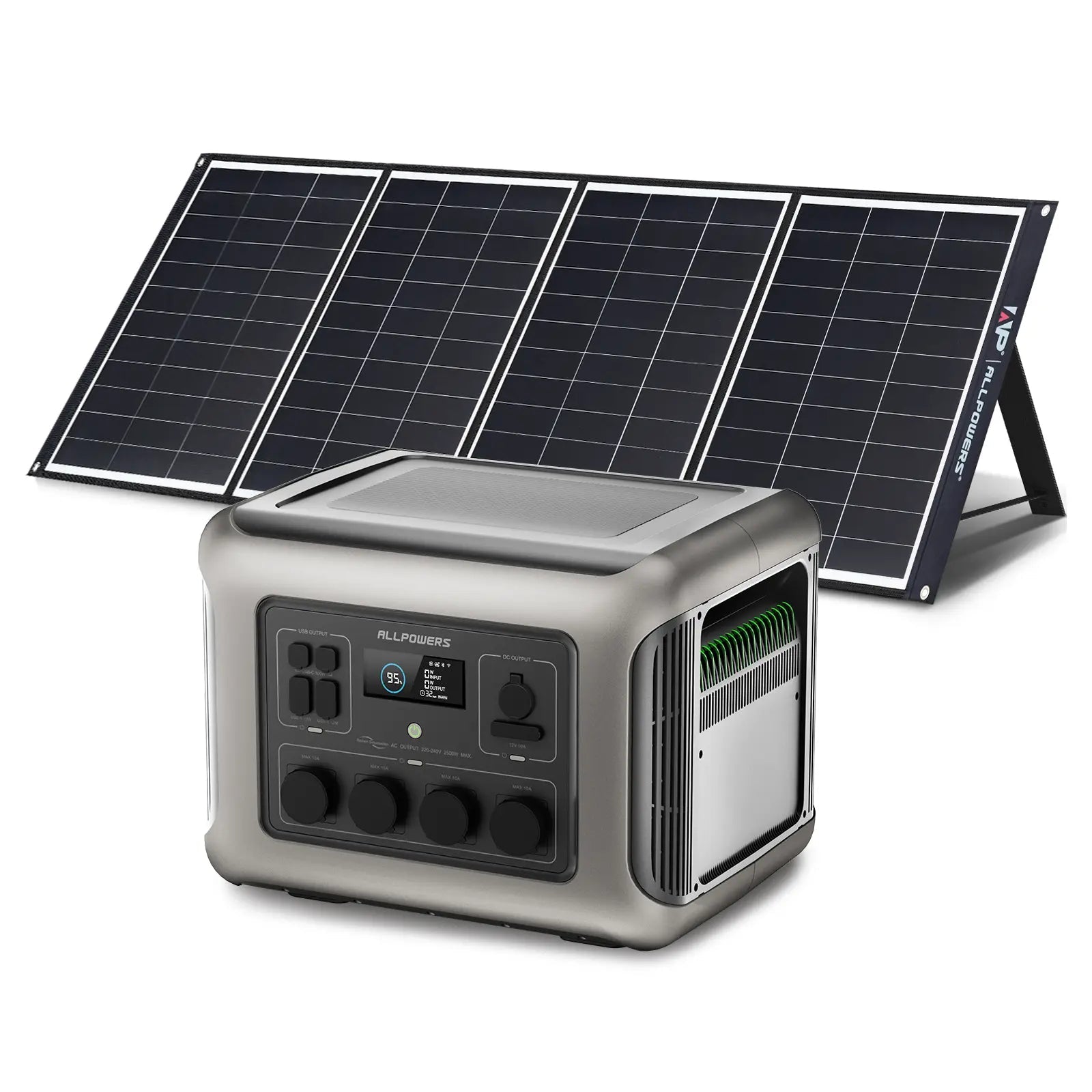 ALLPOWERS Solar Generator Kit 2500W (R2500 + SP035 200W Solar Panel) ALLPOWERS