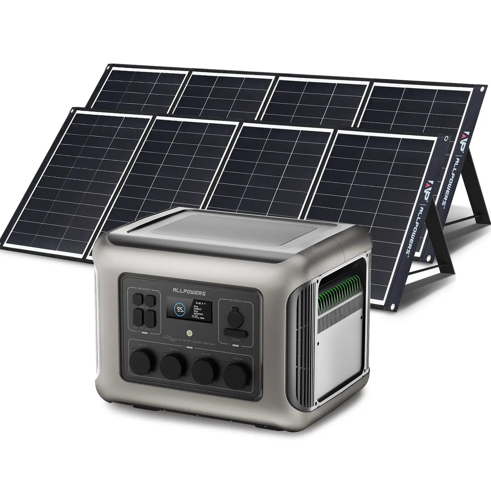 ALLPOWERS Solar Generator Kit 2500W (R2500 + SP035 200W Solar Panel) ALLPOWERS