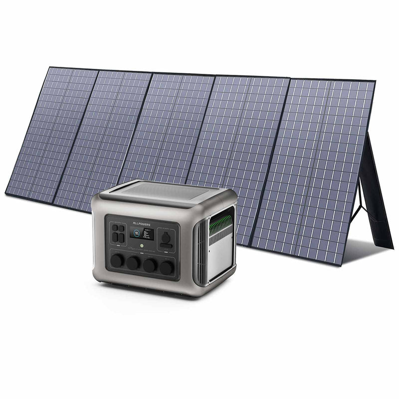 ALLPOWERS Solar Generator Kit 2500W (R2500 + SP037 400W Solar Panel) ALLPOWERS