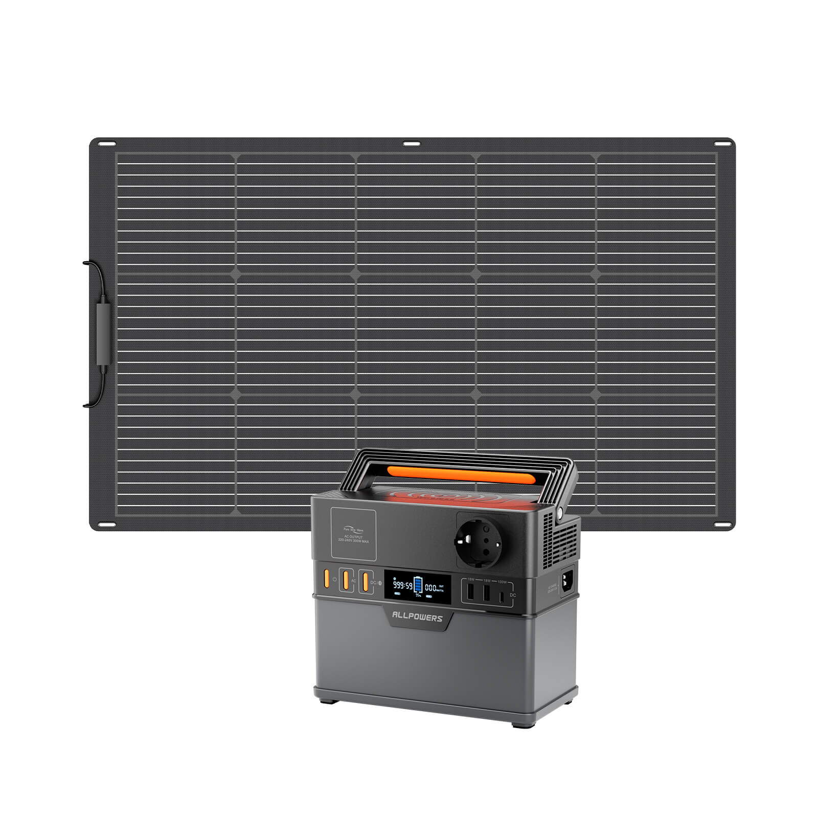 ALLPOWERS Solar Generator Kit 300W (S300 PLUS + SF100 100W Flexible Solar Panel) ALLPOWERS