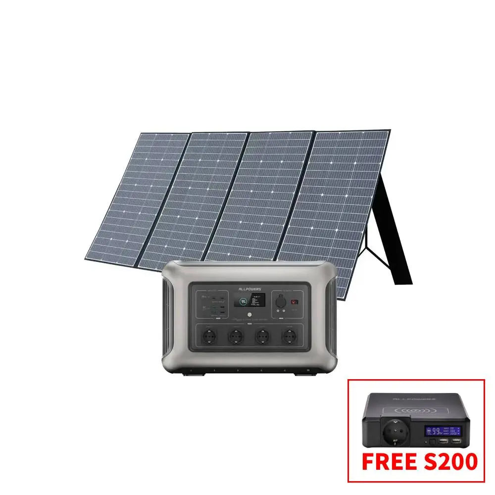 ALLPOWERS Solar Generator Kit 3500W (R3500 V2 + SP037 400W Solar Panel) ALLPOWERS