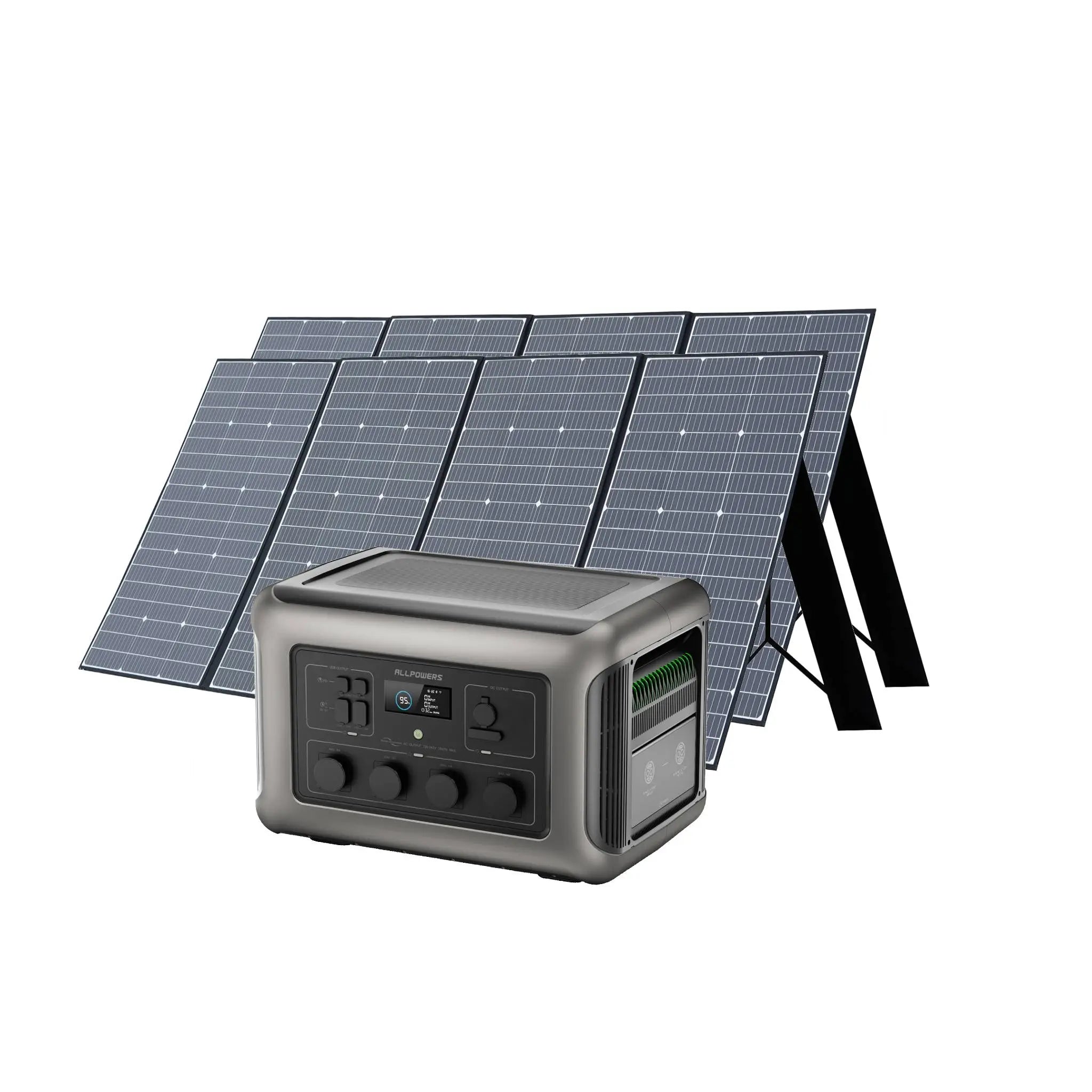 ALLPOWERS Solar Generator Kit 3500W (R3500 + 2PCS SP037 400W Solar Panel) ALLPOWERS