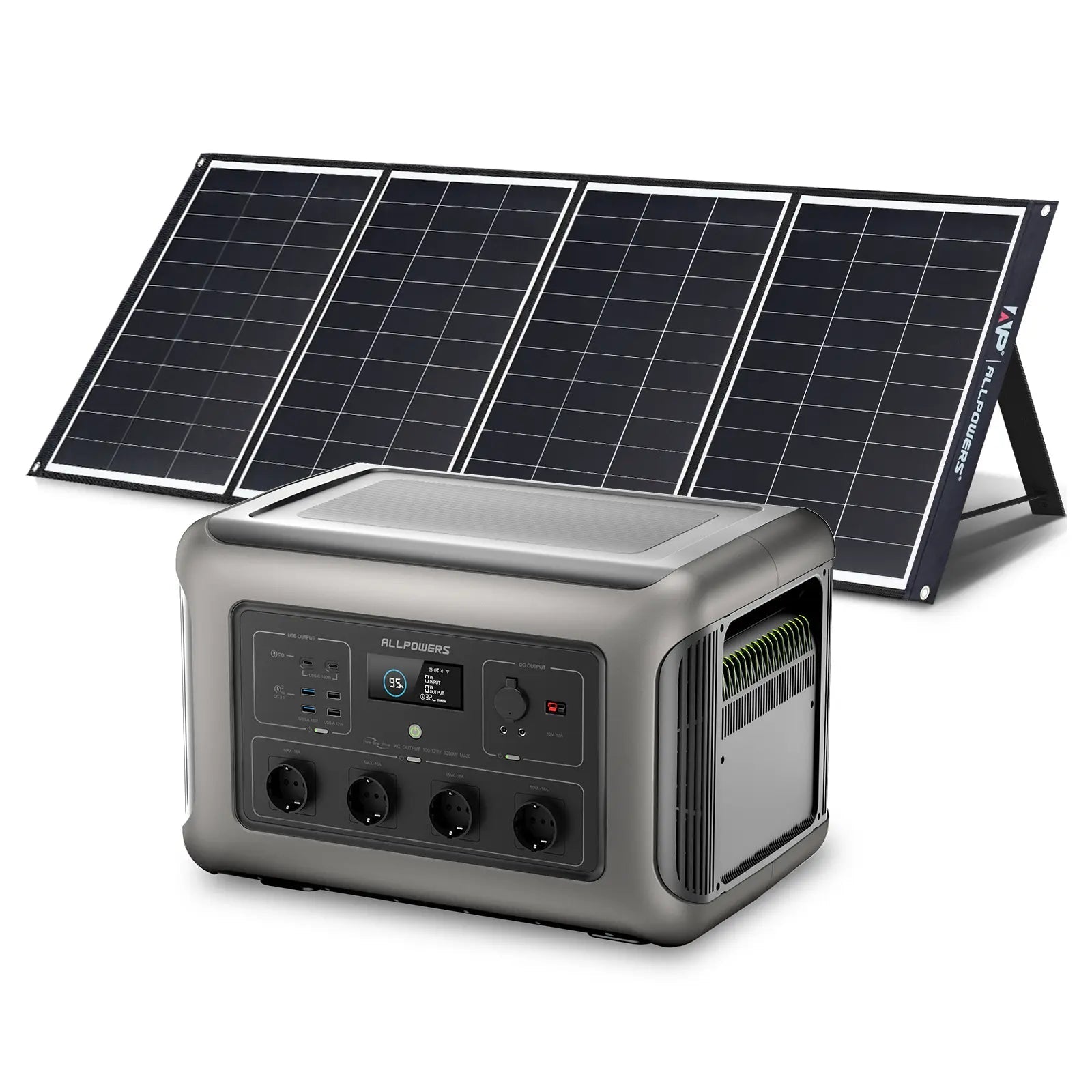 ALLPOWERS Solar Generator Kit 3500W (R3500 + SP035 200W Solar Panel) ALLPOWERS