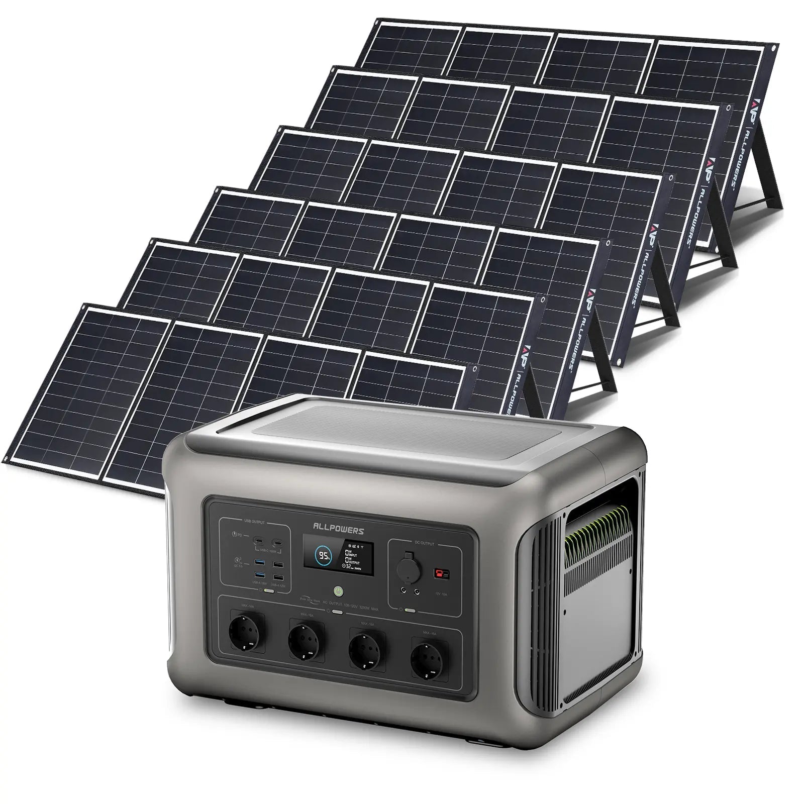 ALLPOWERS Solar Generator Kit 3500W (R3500 + SP035 200W Solar Panel) ALLPOWERS