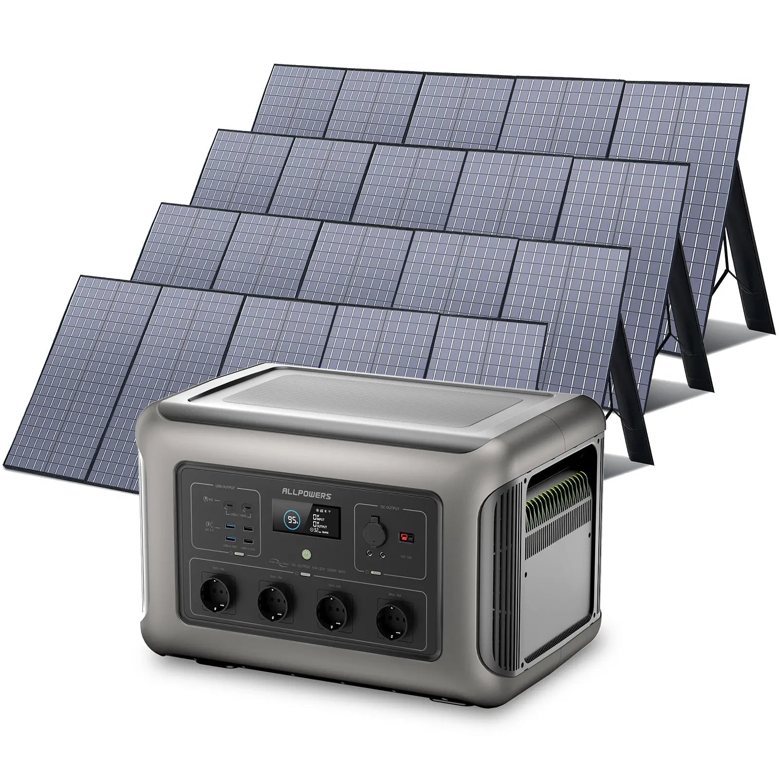 ALLPOWERS Solar Generator Kit 3500W (R3500 + SP037 400W Solar Panel) ALLPOWERS