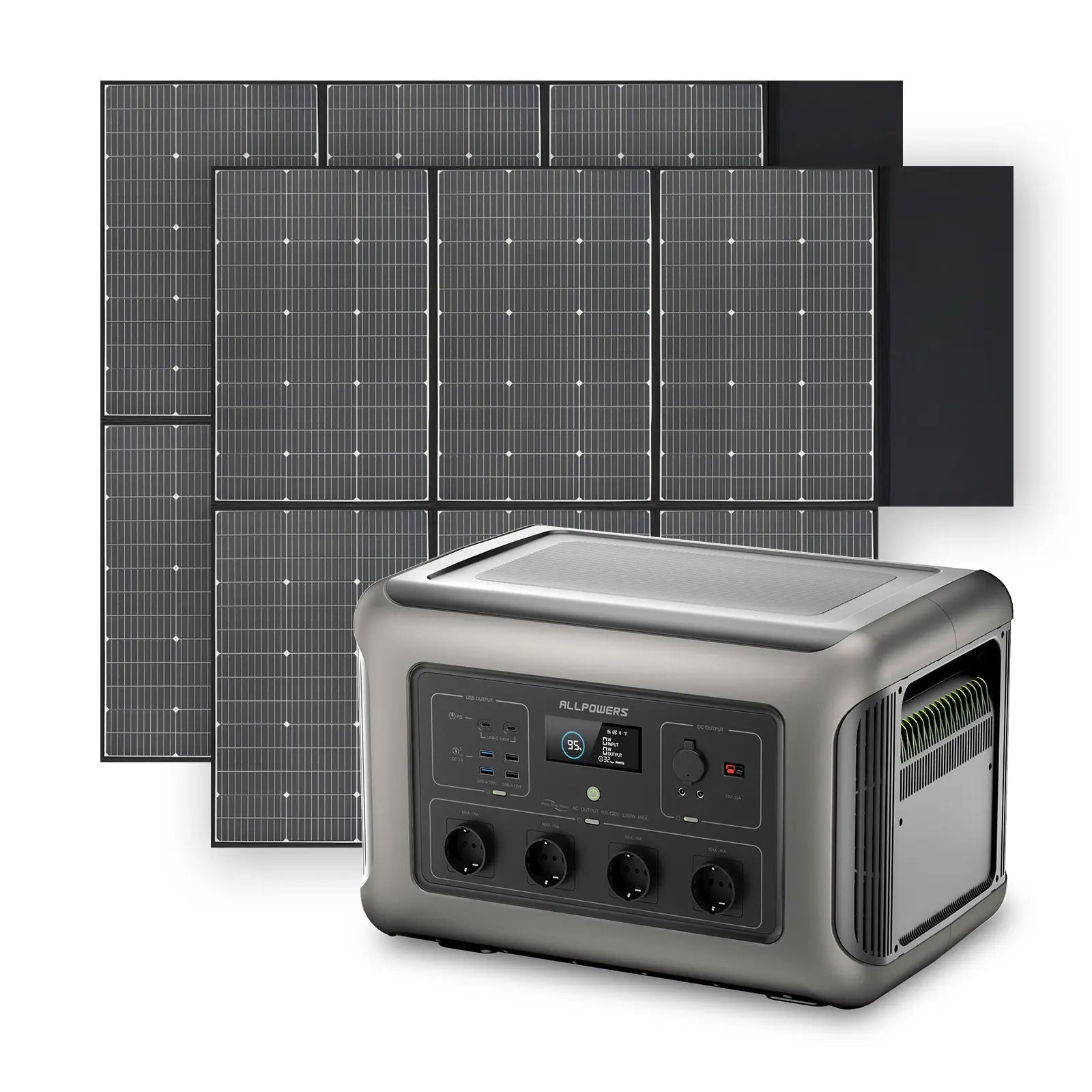 ALLPOWERS Solar Generator Kit 3500W (R3500 + SP039 600W Solar Panel) ALLPOWERS