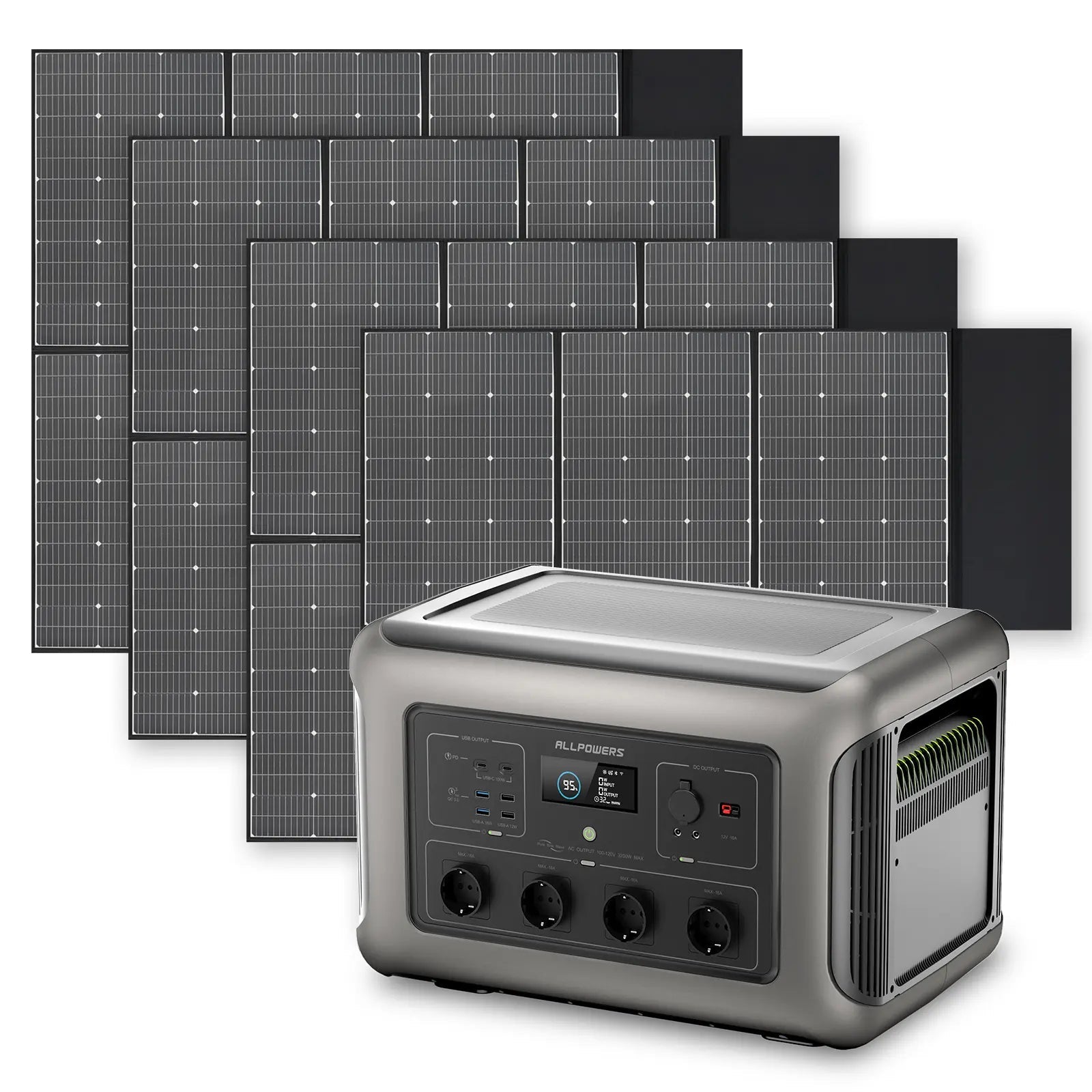 ALLPOWERS Solar Generator Kit 3500W (R3500 + SP039 600W Solar Panel) ALLPOWERS