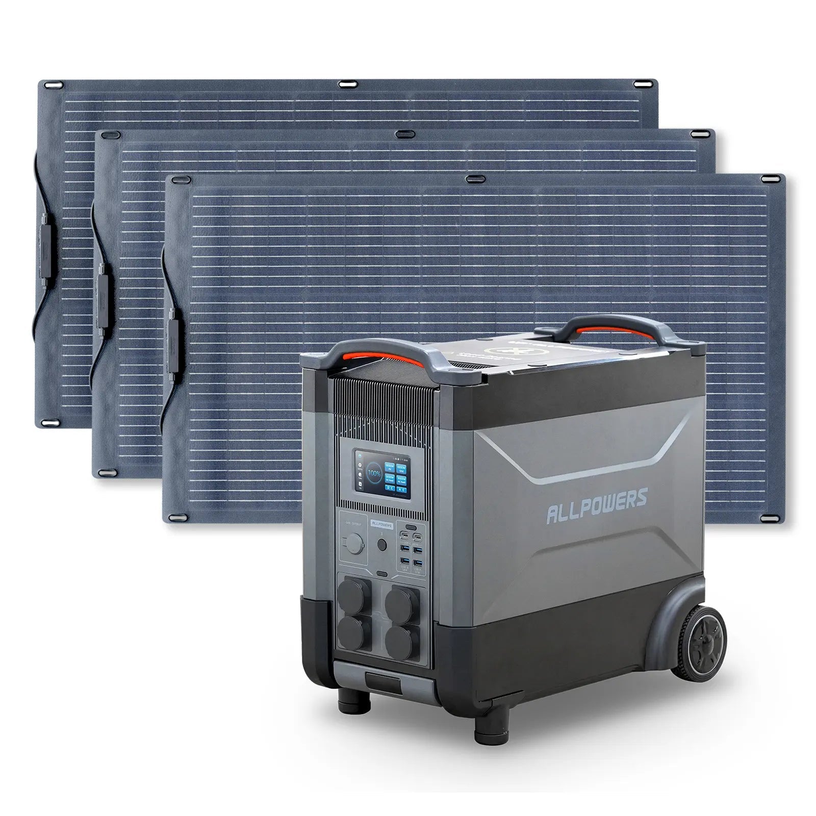 ALLPOWERS Solar Generator Kit 4000W (R4000 + SF100 100W Flexible Solar Panel) ALLPOWERS