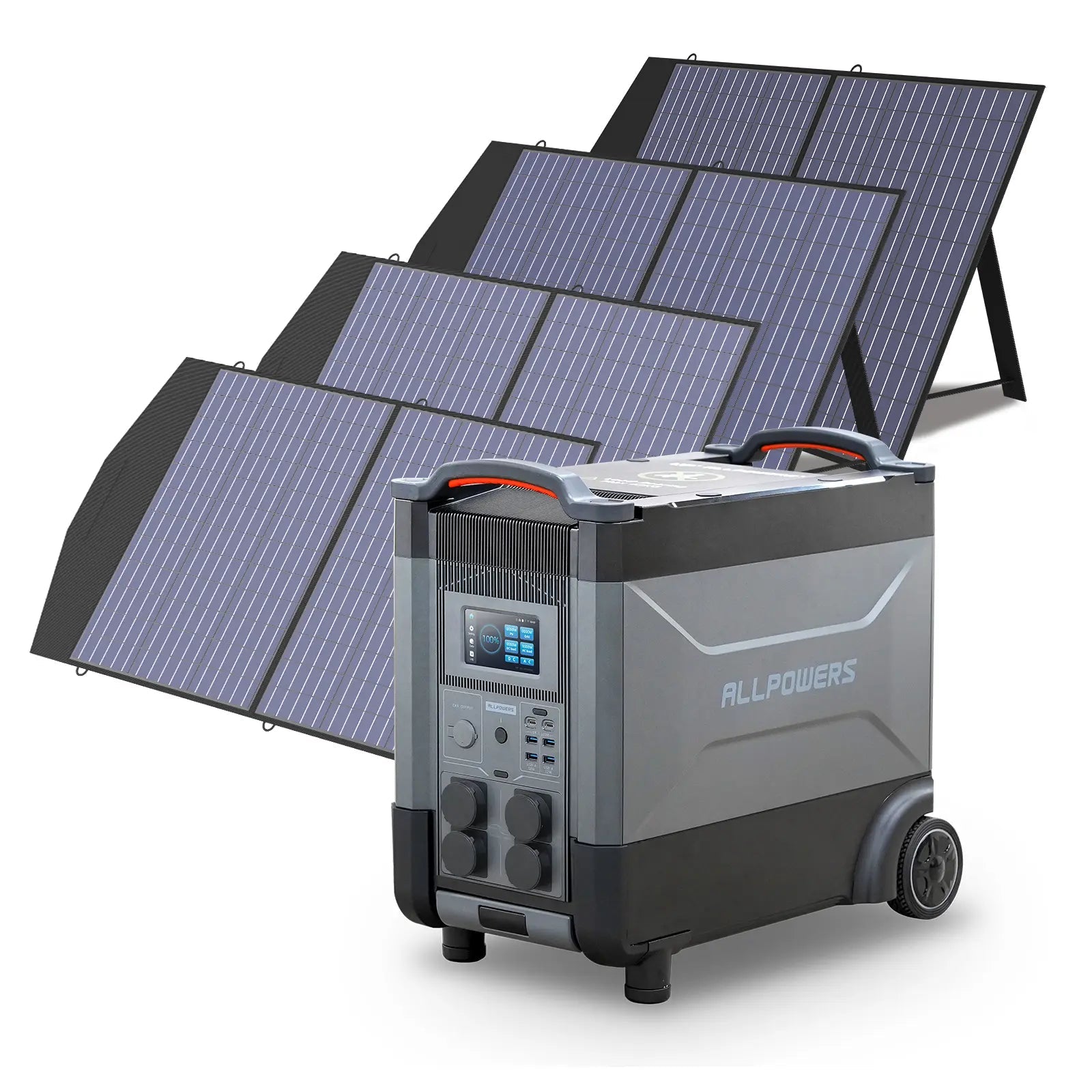 ALLPOWERS Solar Generator Kit 4000W (R4000 + SP027 100W Solar Panel) ALLPOWERS
