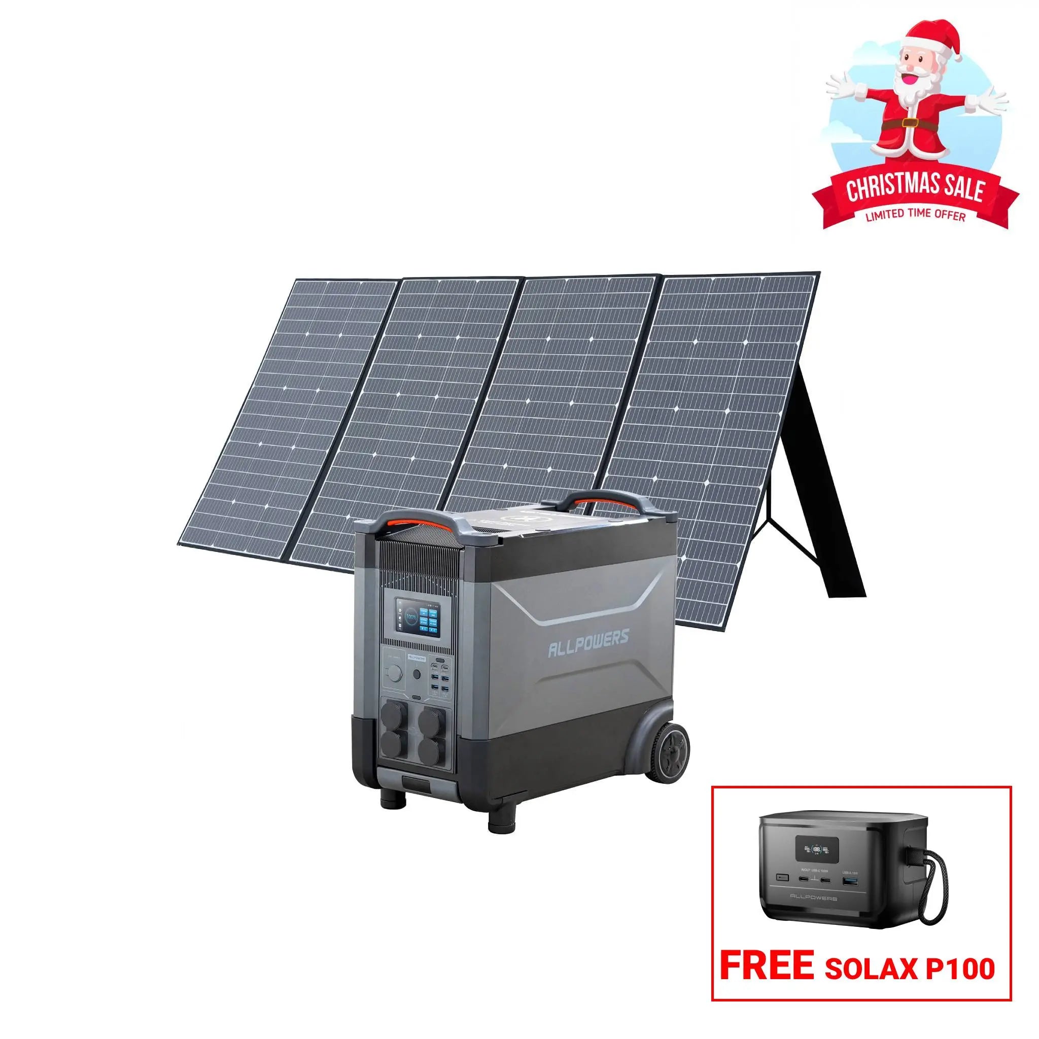 ALLPOWERS Solar Generator Kit 4000W (R4000 + SP037 400W Solar Panel) ALLPOWERS