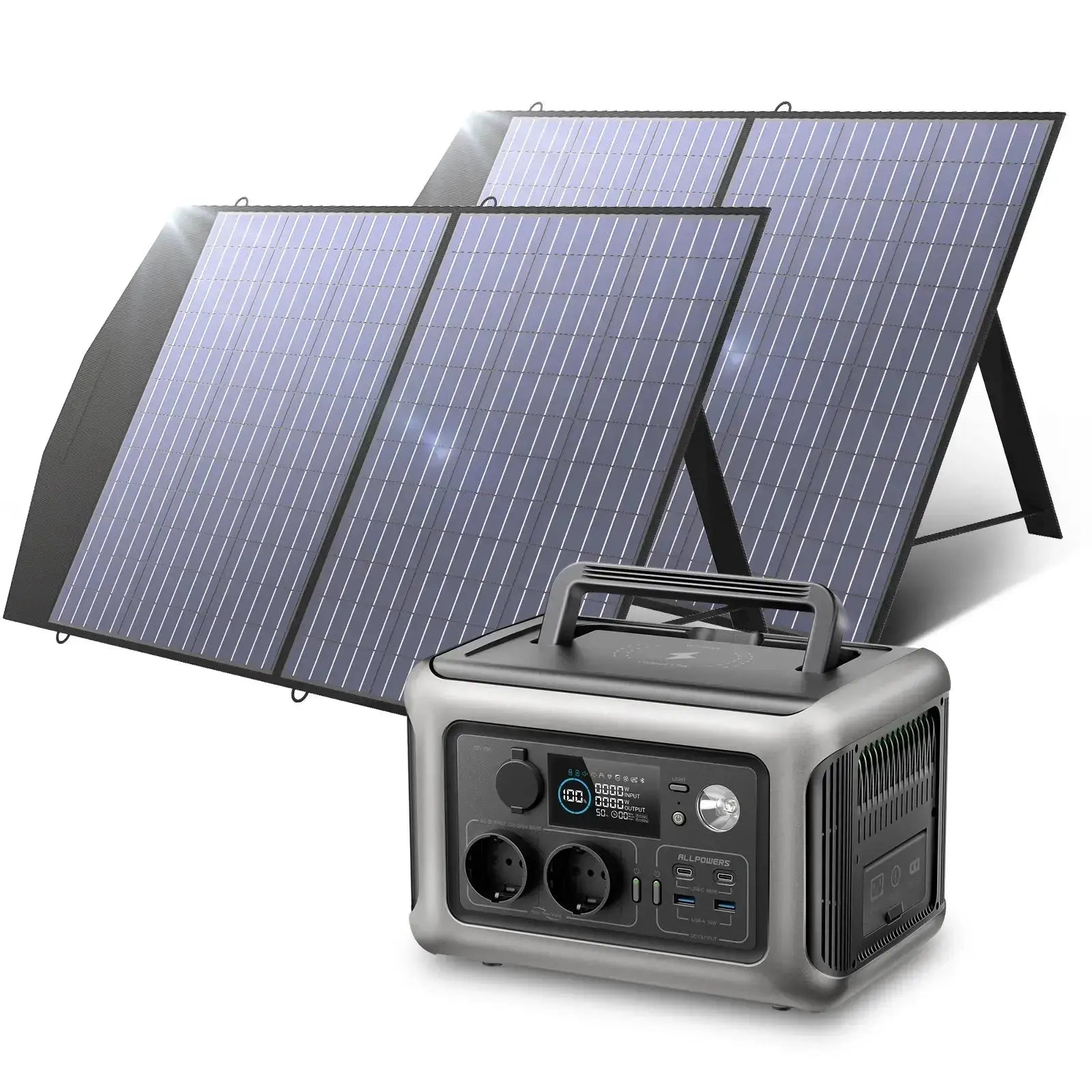 ALLPOWERS Solar Generator Kit 600W (R600 + SP027 100W Solar Panel) - ALLPOWERS EU