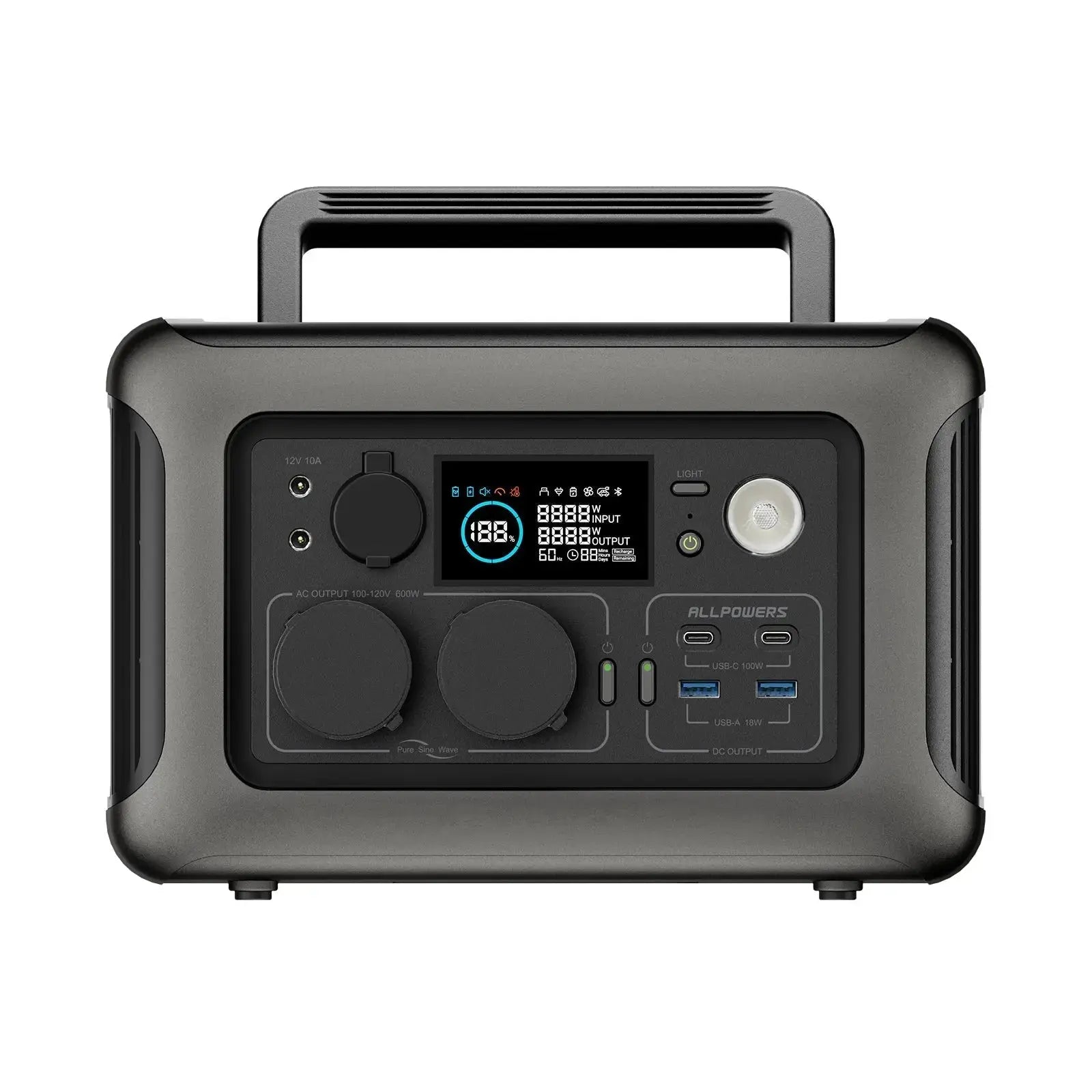 ALLPOWERS Solar Generator Kit 600W (R600 + SP027 100W Solar Panel) - ALLPOWERS EU