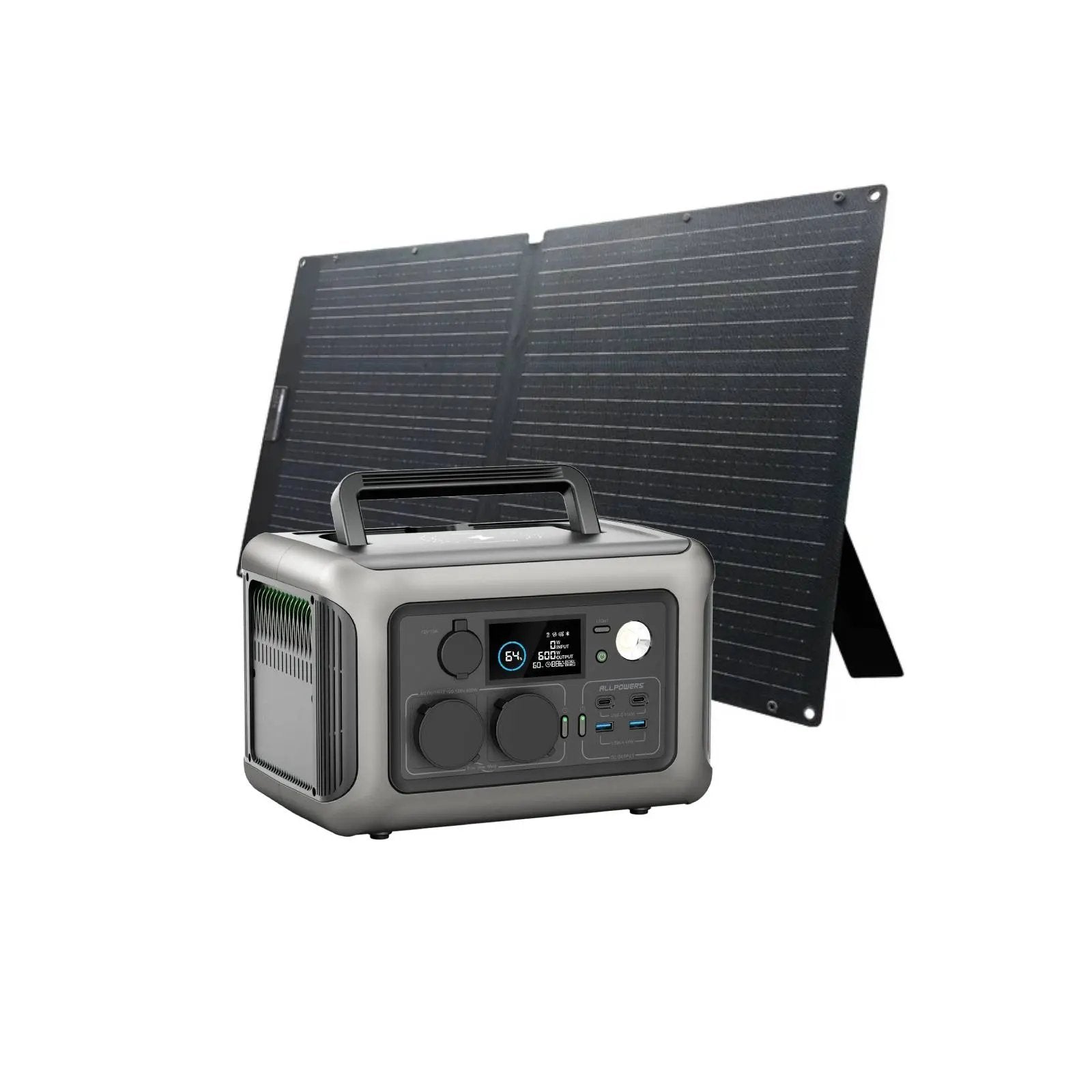 ALLPOWERS Solar Generator Kit 600W (R600 + SOLAX SE100 100W Solar Panel) ALLPOWERS
