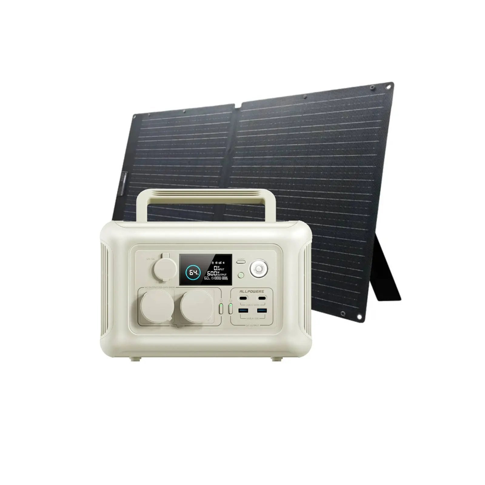 ALLPOWERS Solar Generator Kit 600W (R600 + SOLAX SE100 100W Solar Panel) ALLPOWERS