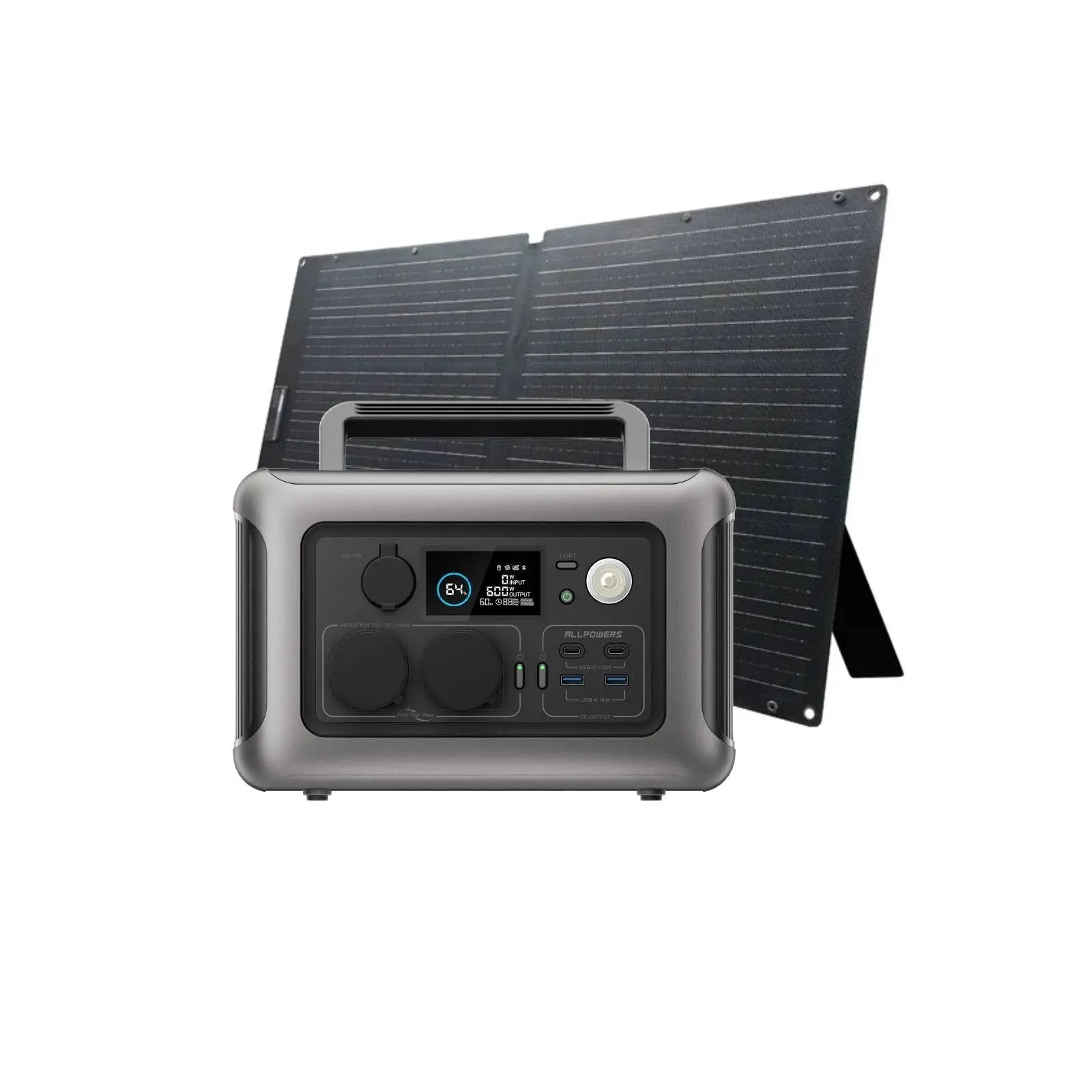 ALLPOWERS Solar Generator Kit 600W (R600 + SOLAX SE100 100W Solar Panel) ALLPOWERS