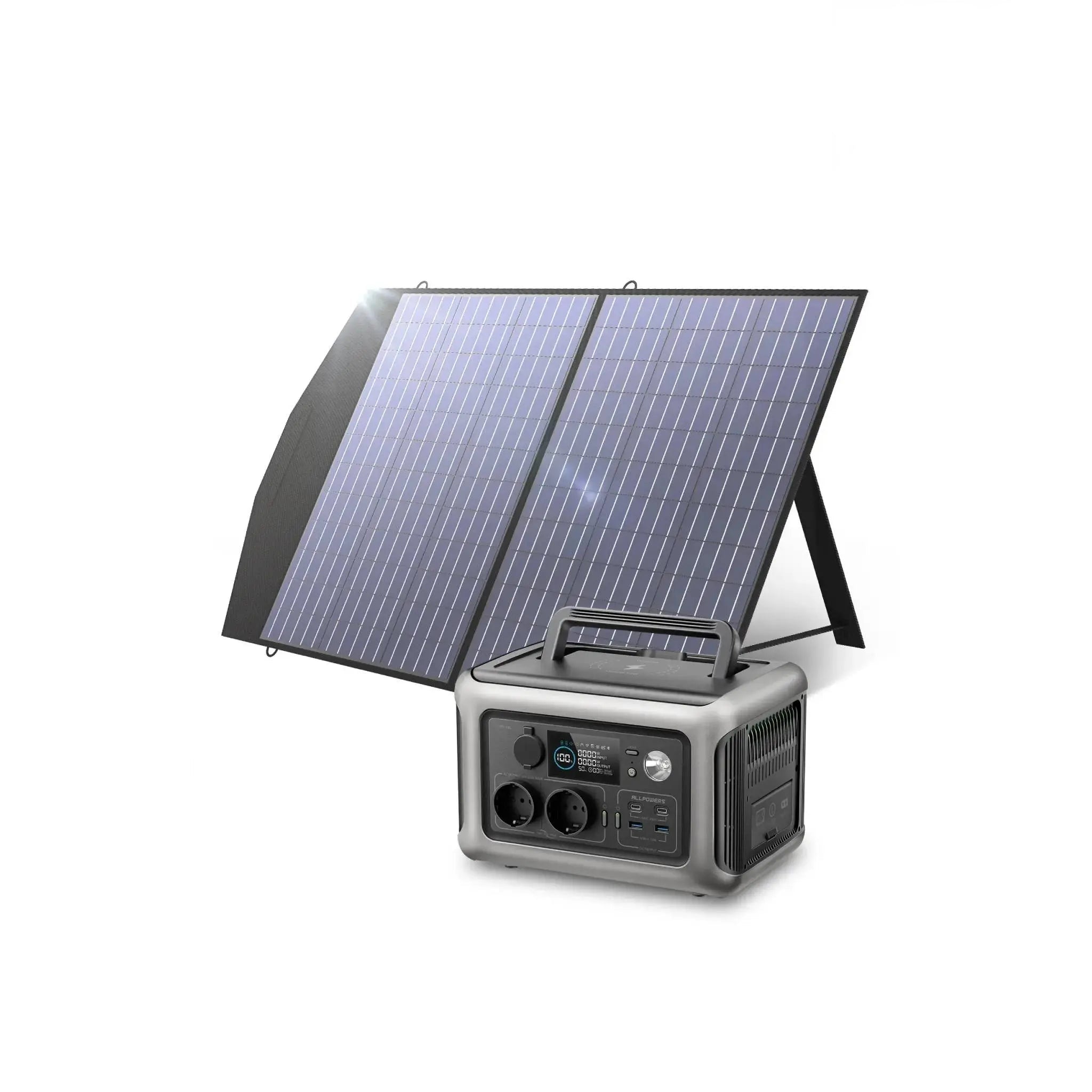 ALLPOWERS Solar Generator Kit 600W (R600 + SP027 100W Solar Panel) ALLPOWERS