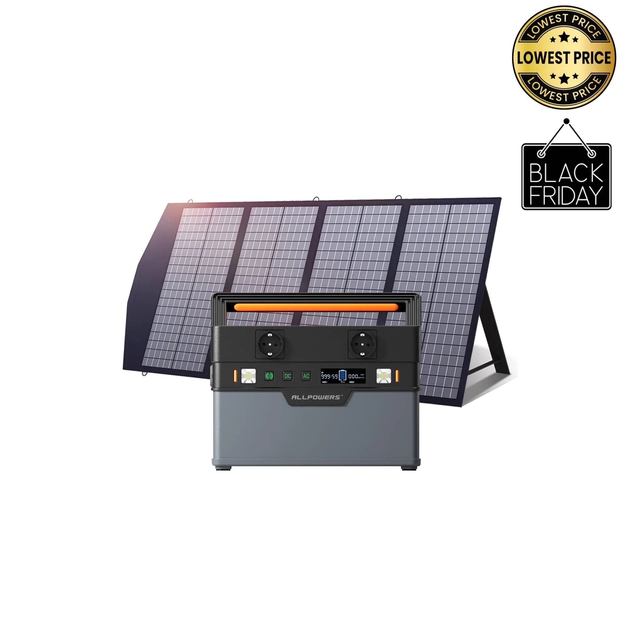 ALLPOWERS Solar Generator Kit 700W (S700 + SP029 140W Solar Panel) ALLPOWERS