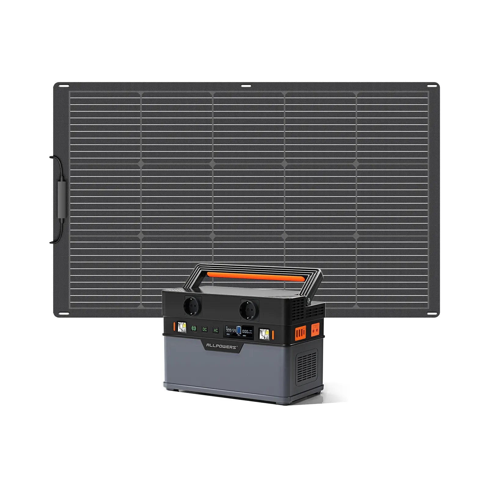 ALLPOWERS Solar Generator Kit 700W (S700 + SF100 Flexible 100W Solar Panel)