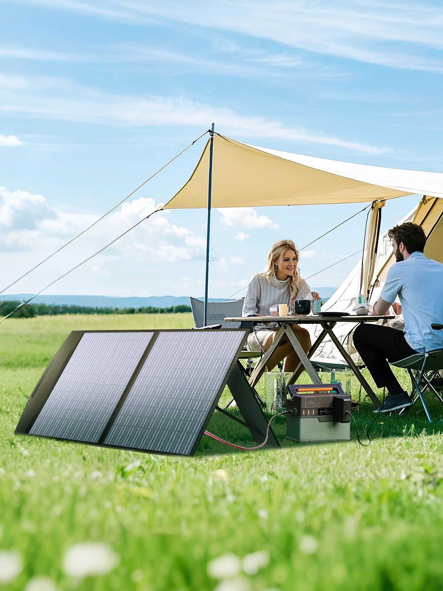 ALLPOWER Solar Generator Kit 1600W (R1500 LITE + SP027 100W Solar Panel)