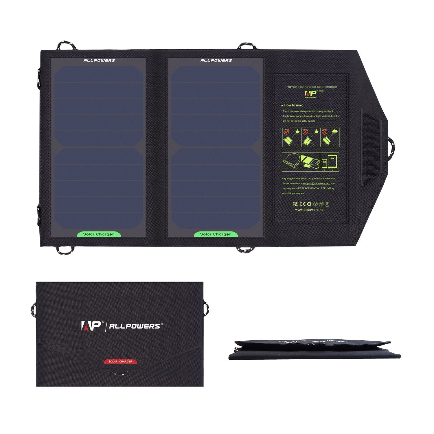 ALLPOWERS 5V 10W Solar Charger ALLPOWERS