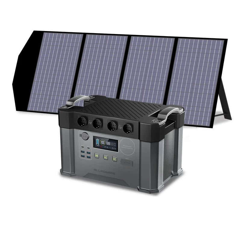 ALLPOWERS Solar Generator Kit 2400W (S2000 Pro + SP029 140W Solar Panel)