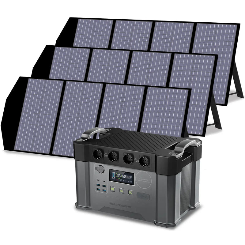 ALLPOWERS Solar Generator Kit 2400W (S2000 Pro + SP029 140W Solar Panel)